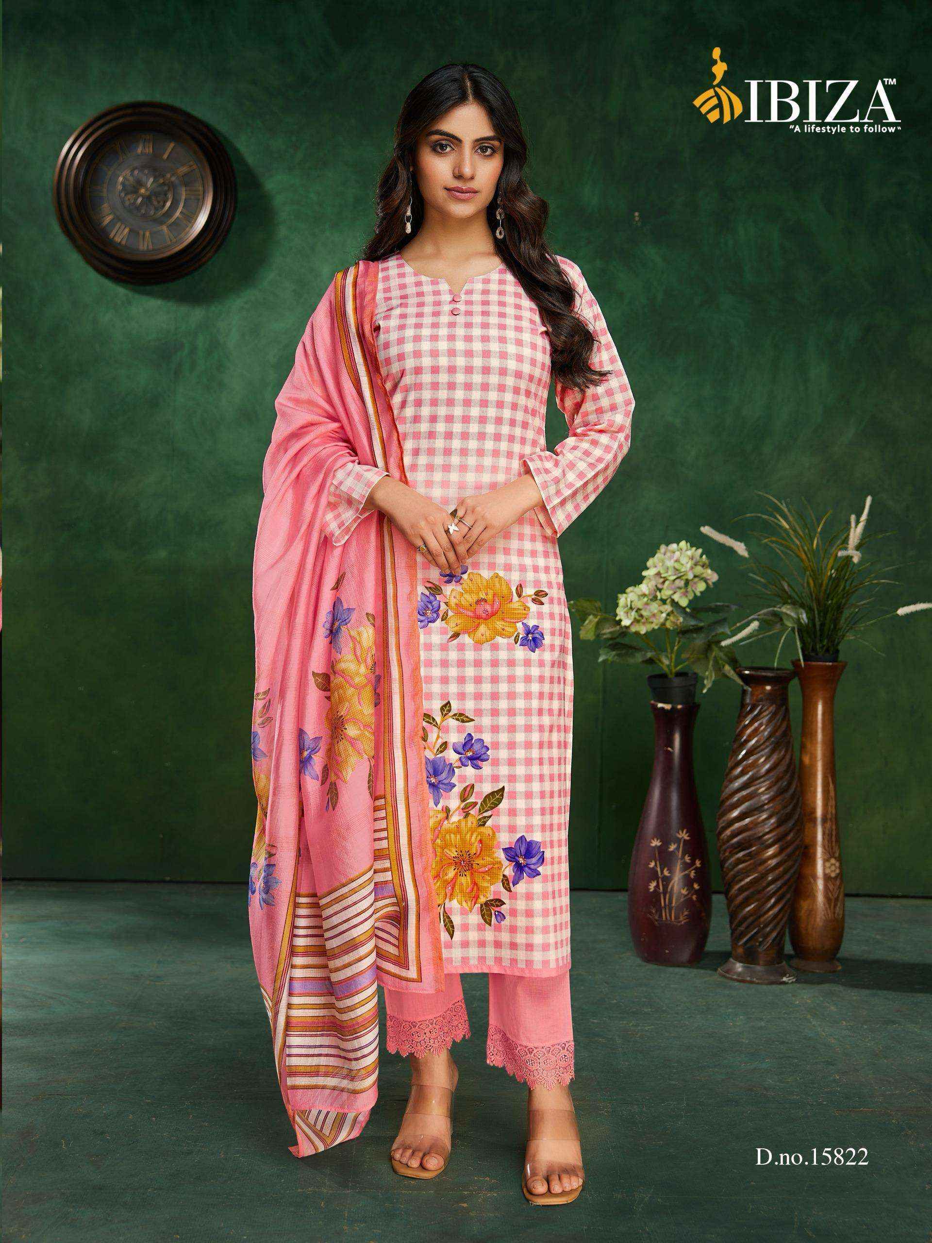 Ibiza Cherry Pure Lawn Cotton Ladies Dress Material Wholesale Collection ( 4 Pcs Catalog )
