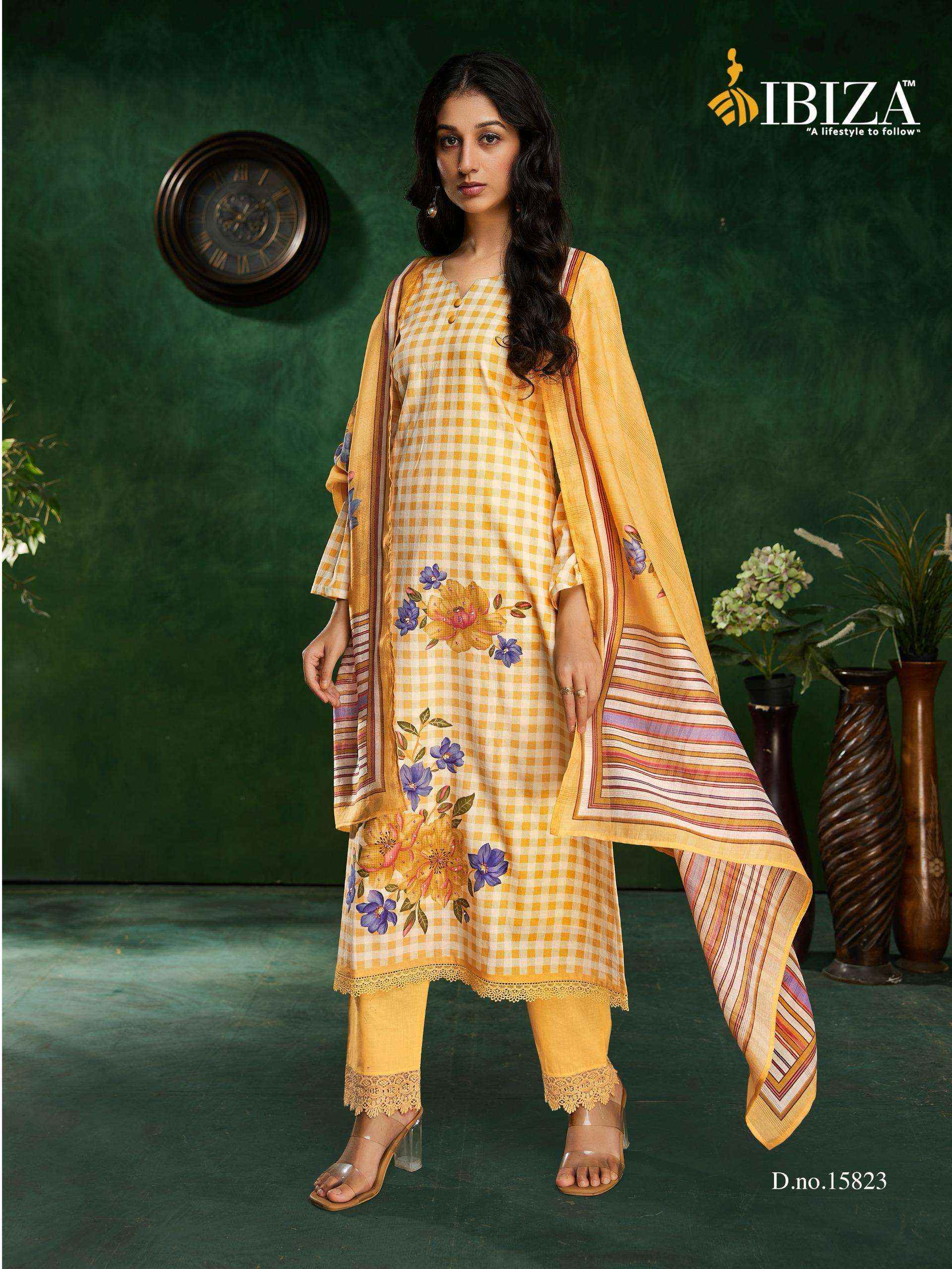 Ibiza Cherry Pure Lawn Cotton Ladies Dress Material Wholesale Collection ( 4 Pcs Catalog )