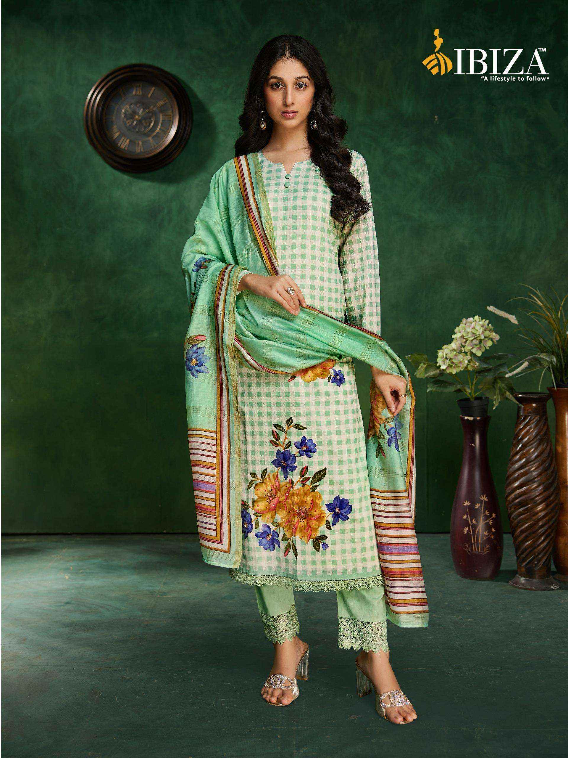 Ibiza Cherry Pure Lawn Cotton Ladies Dress Material Wholesale Collection ( 4 Pcs Catalog )
