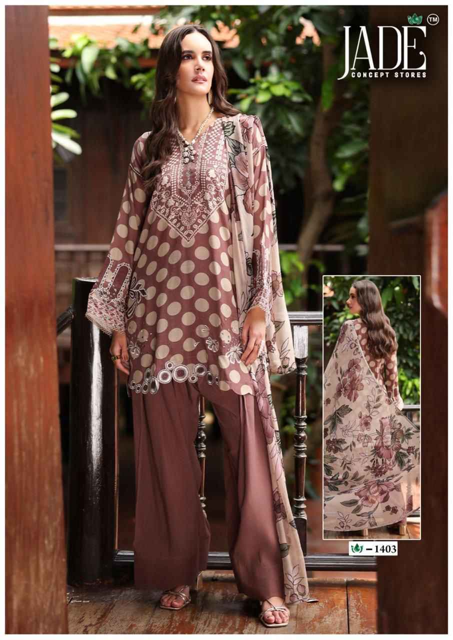 Jade Crimson Vol 14 Lawn Cotton Dress Material Collection ( 6 Pcs Catalog )