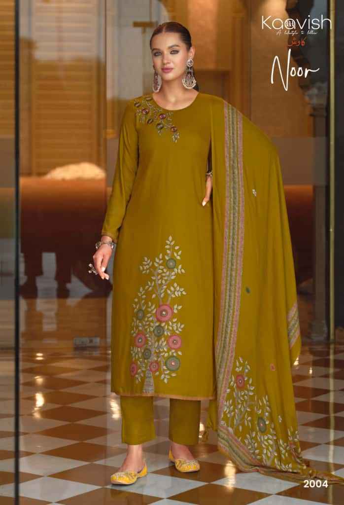 Kaavish Noor Viscouse Pashmina Dress Material Wholesale Collection ( 4 Pcs Catalog )