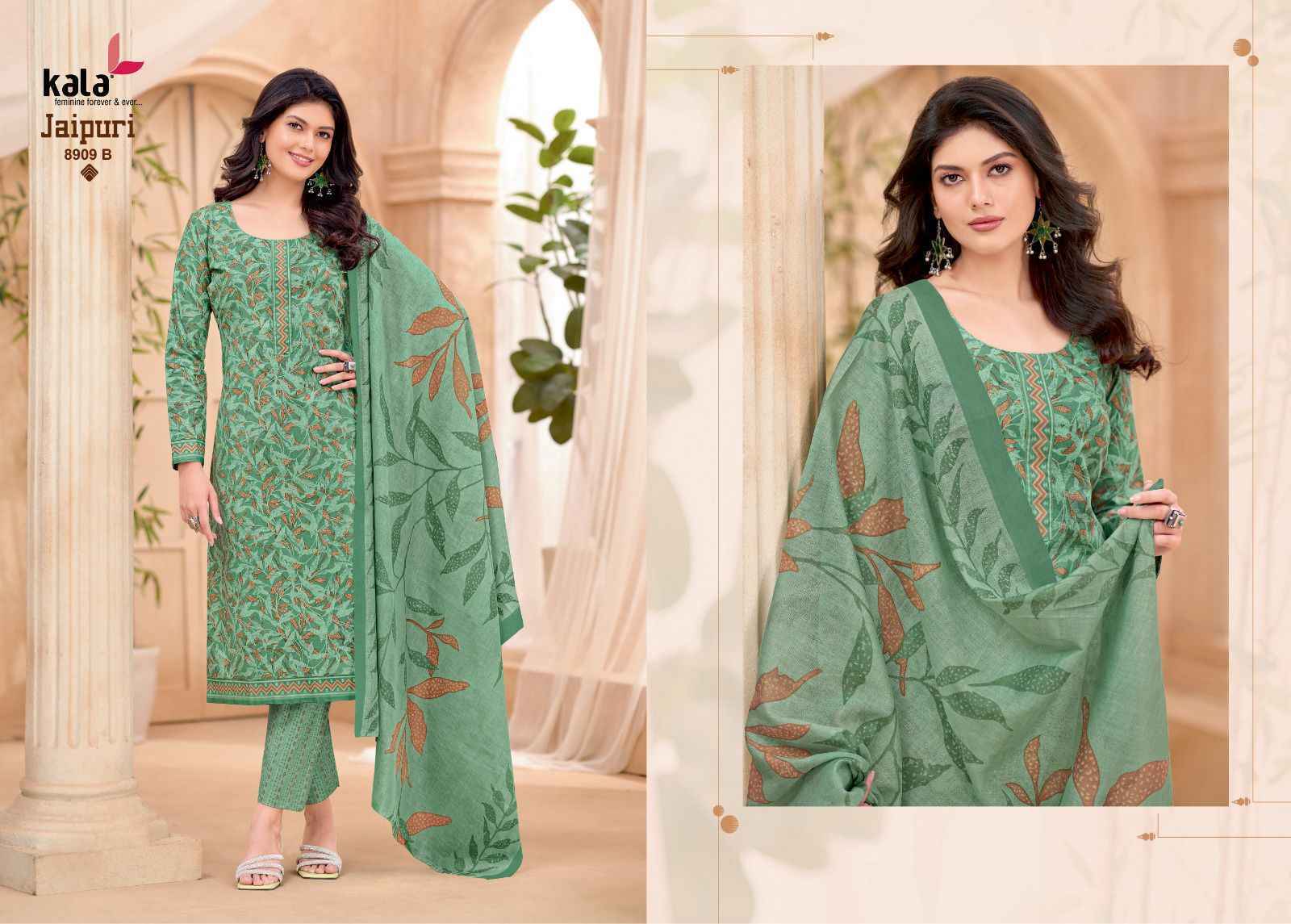 Kala Jaipuri Vol 9 Cotton Dress Material New Catalogue Wholesale Price ( 12 Pc Catalogue )