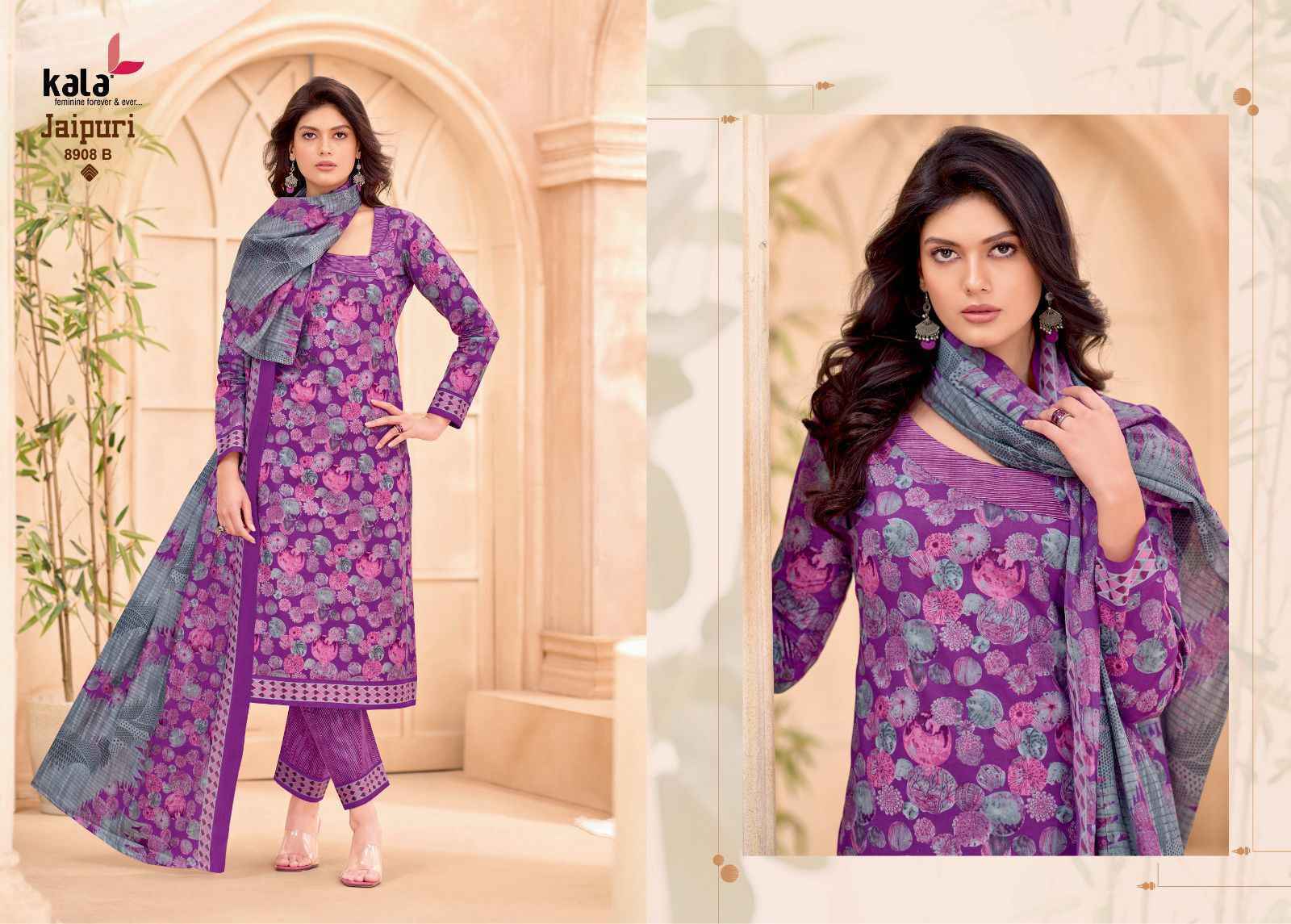 Kala Jaipuri Vol 9 Cotton Dress Material New Catalogue Wholesale Price ( 12 Pc Catalogue )