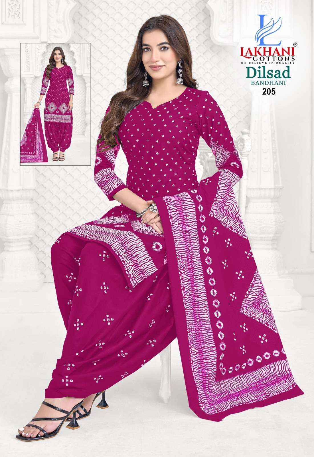 pure silk bandhani dress material Magenta Bandhani Banarasi Dress Material Pure Georgette Silk - Bandhani