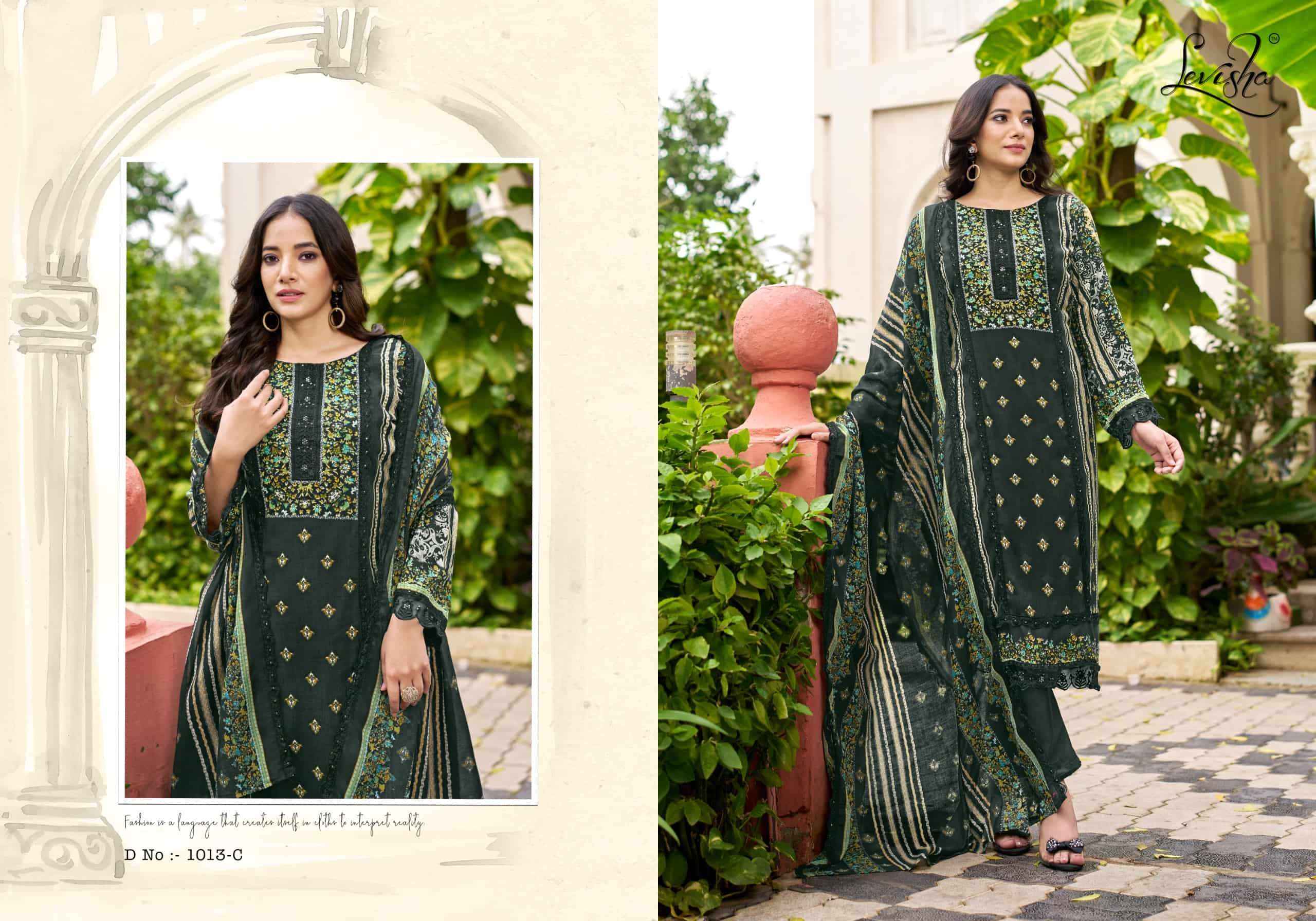 Levisha Bagh Digital Printed Rayon Dress Material Wholesale Price ( 5 Pcs Catalog )