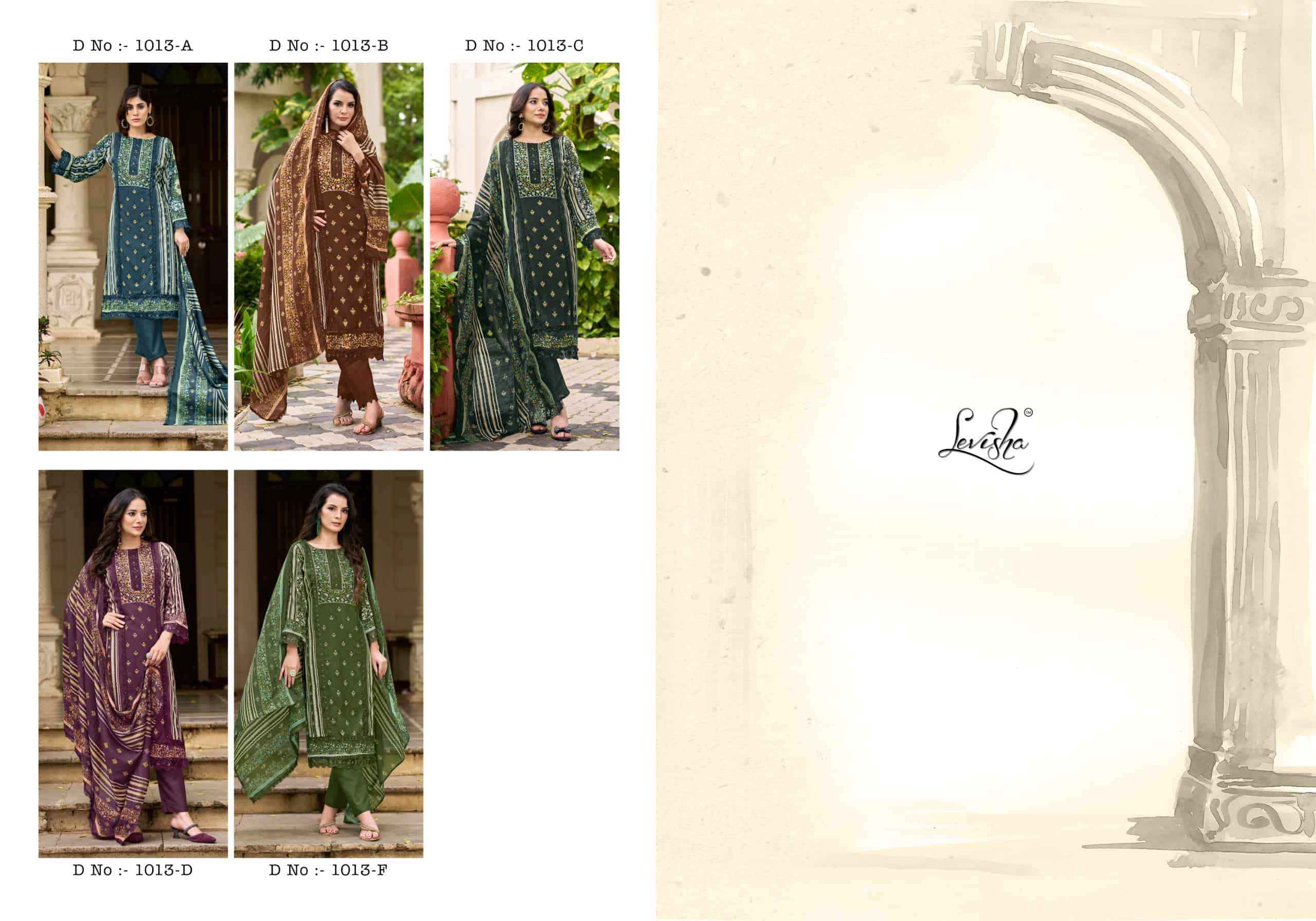 Levisha Bagh Digital Printed Rayon Dress Material Wholesale Price ( 5 Pcs Catalog )