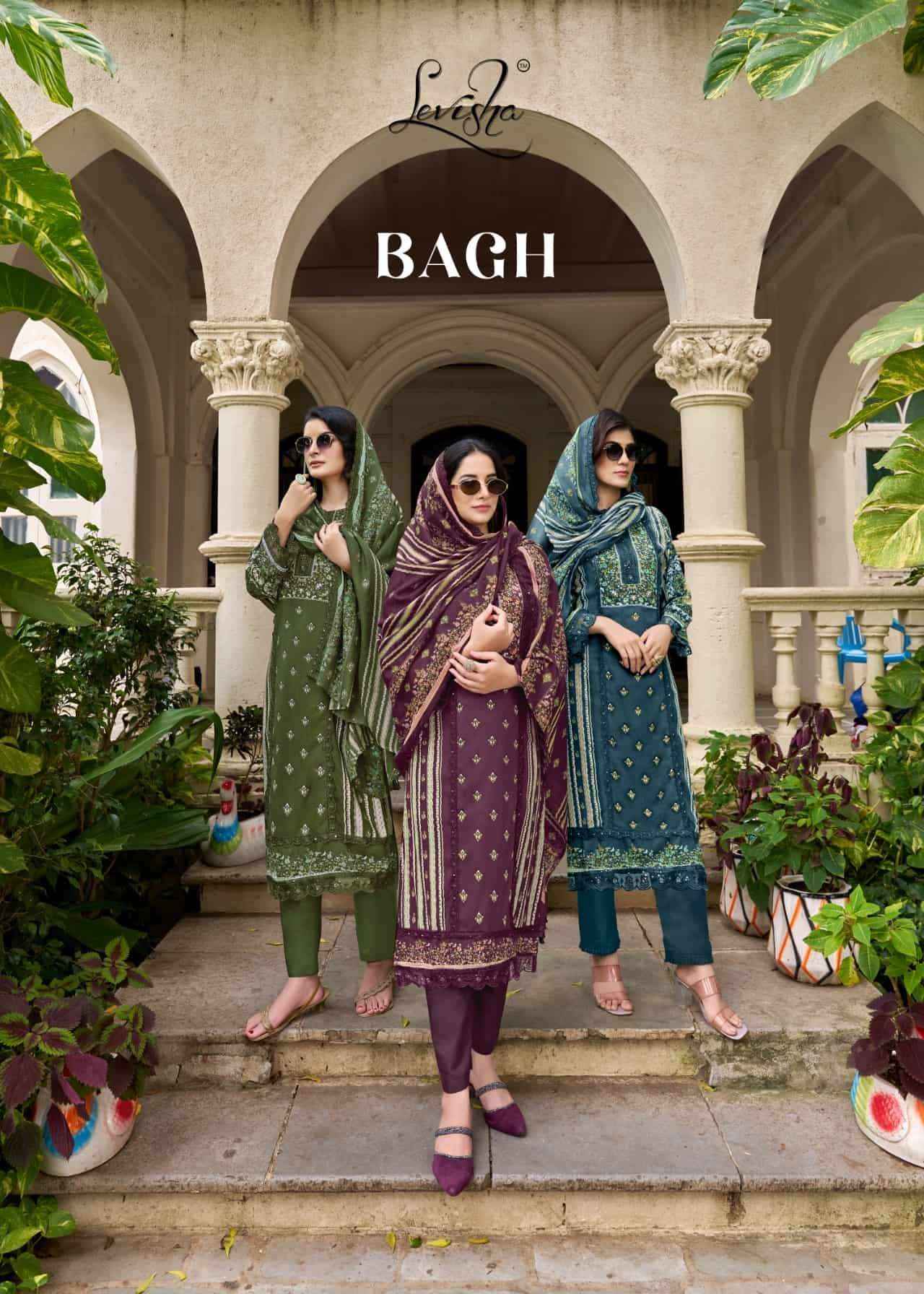 Levisha Bagh Digital Printed Rayon Dress Material Wholesale Price ( 5 Pcs Catalog )