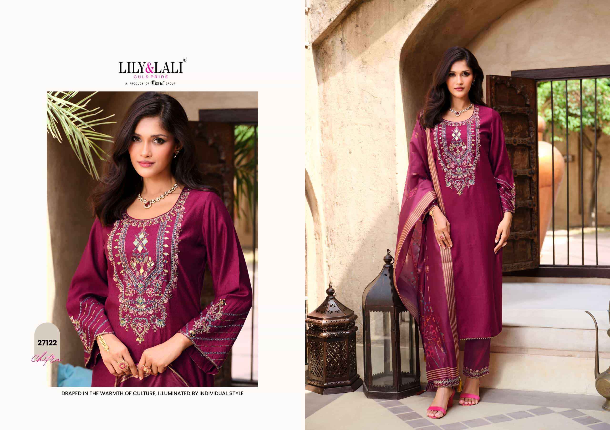 Lily And Lali Chitra Premium Style Readymade 3 Piece Pair Set Collection ( 4 Pcs Catalog )