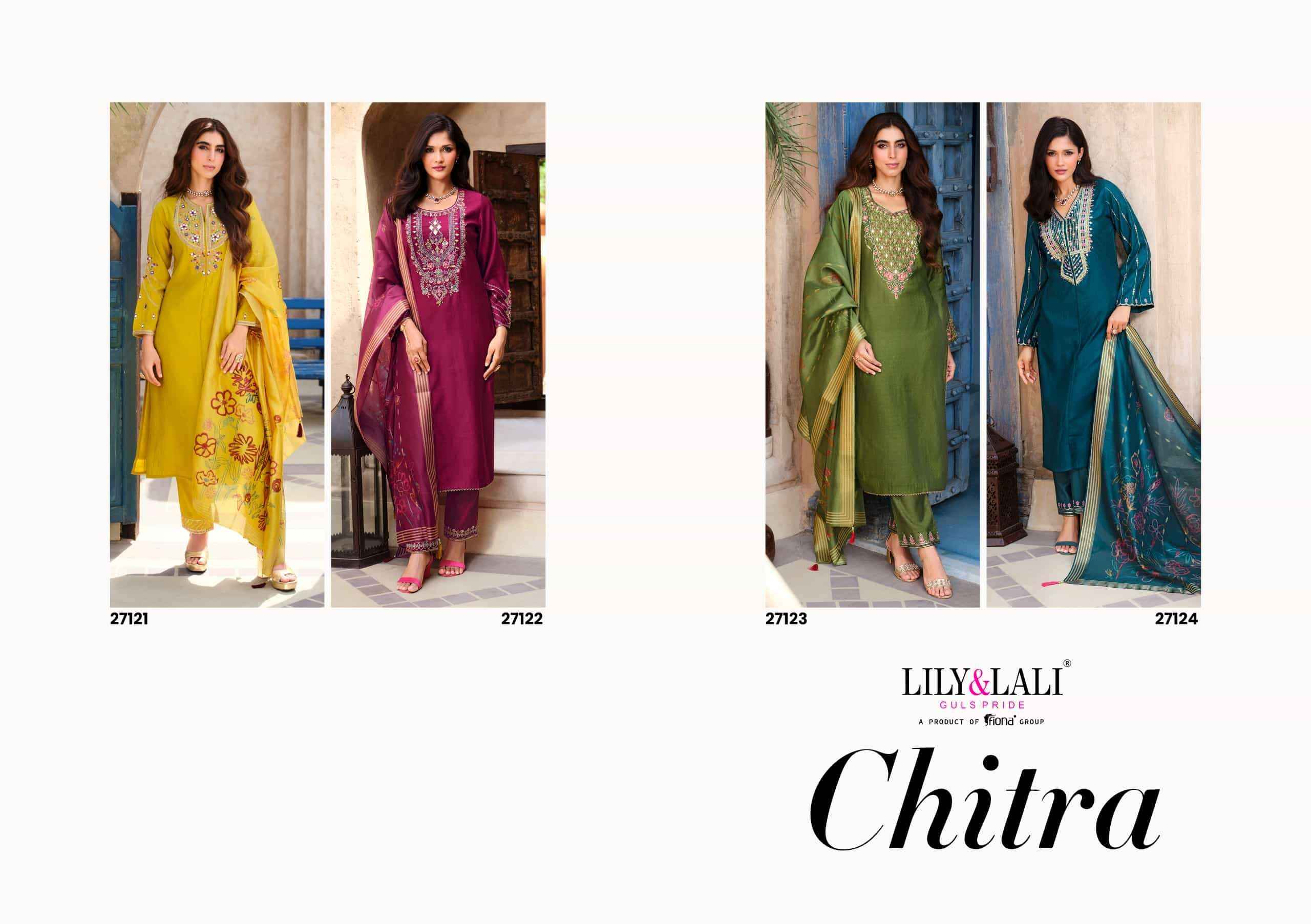 Lily And Lali Chitra Premium Style Readymade 3 Piece Pair Set Collection ( 4 Pcs Catalog )