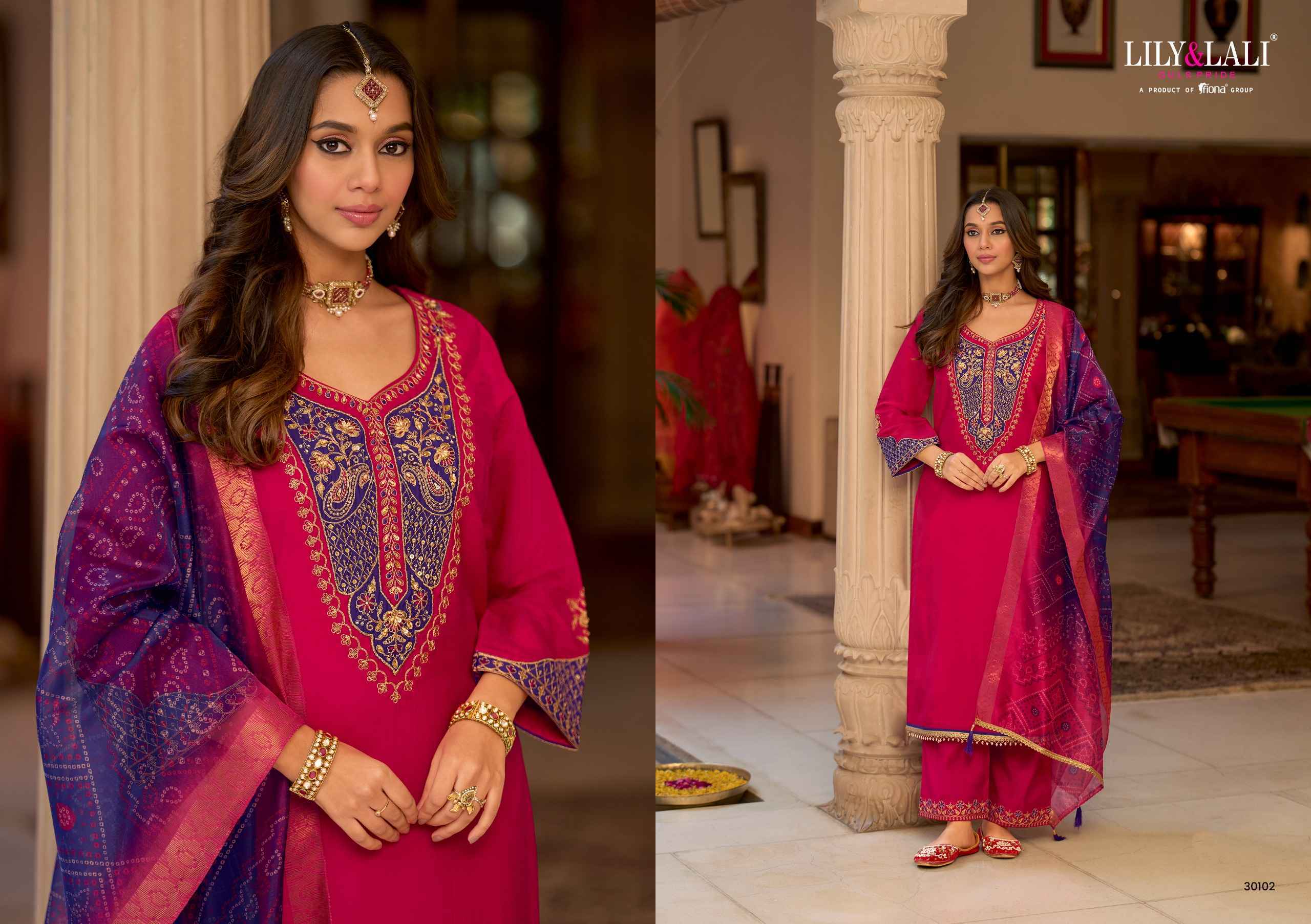 Lily & Lali Ananta Mull Chanderi Readymade Suit Wholesale Price ( 4 pcs Catalogue )