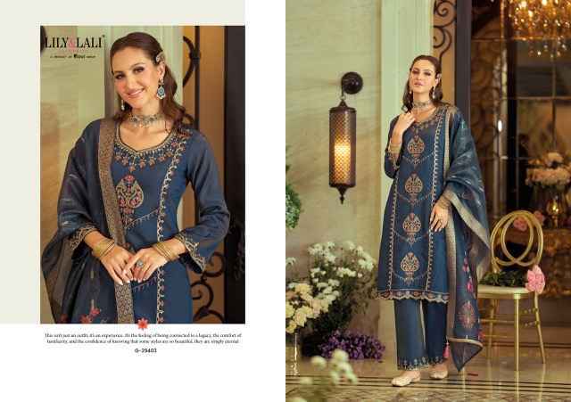 Lily & Lali Gulabo Readymade Shimmer Viscose Silk Dress Collection ( 4 Pcs Catalog )