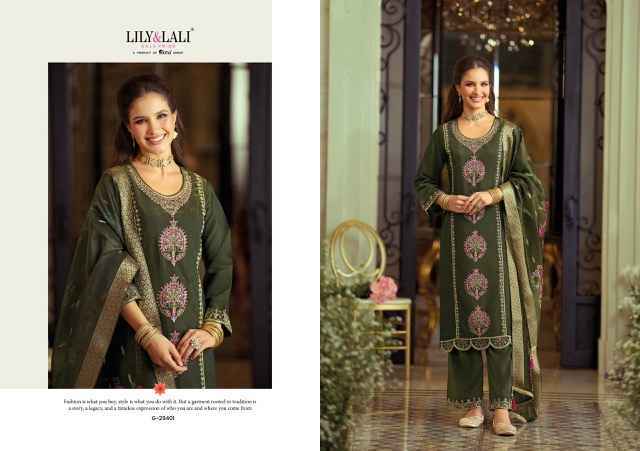 Lily & Lali Gulabo Readymade Shimmer Viscose Silk Dress Collection ( 4 Pcs Catalog )