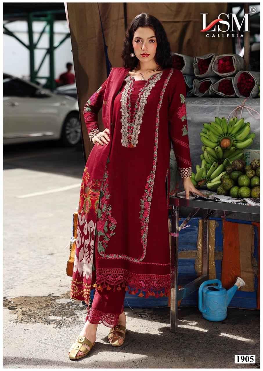 LSM Galleria Parian Dream Vol 19 Lawn Dress Material Wholesale Collection ( 6 Pcs Catalog )