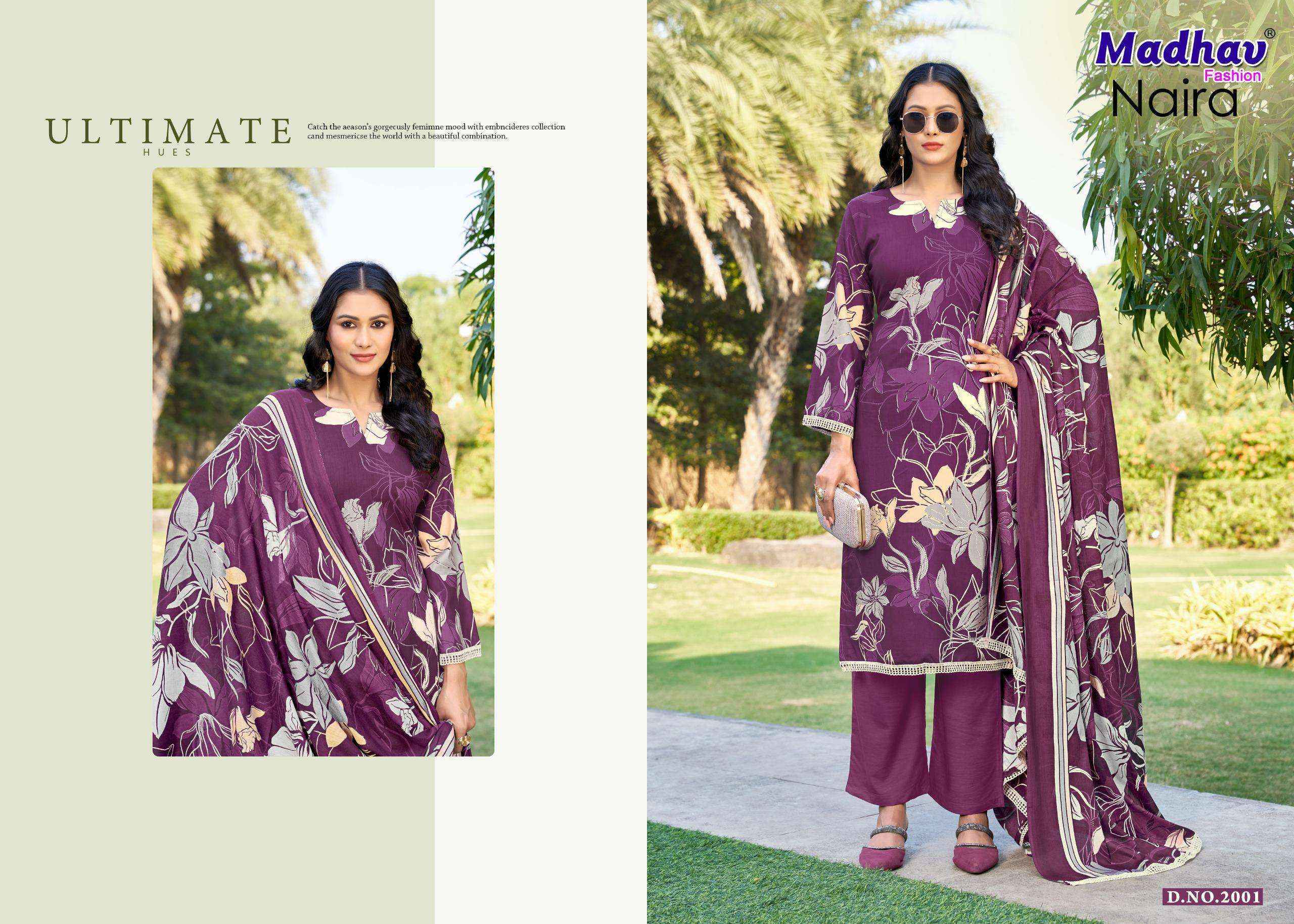 Madhav Fashion Naira Vol 2 Rayon Dress Material Collection ( 5 Pcs Catalog )