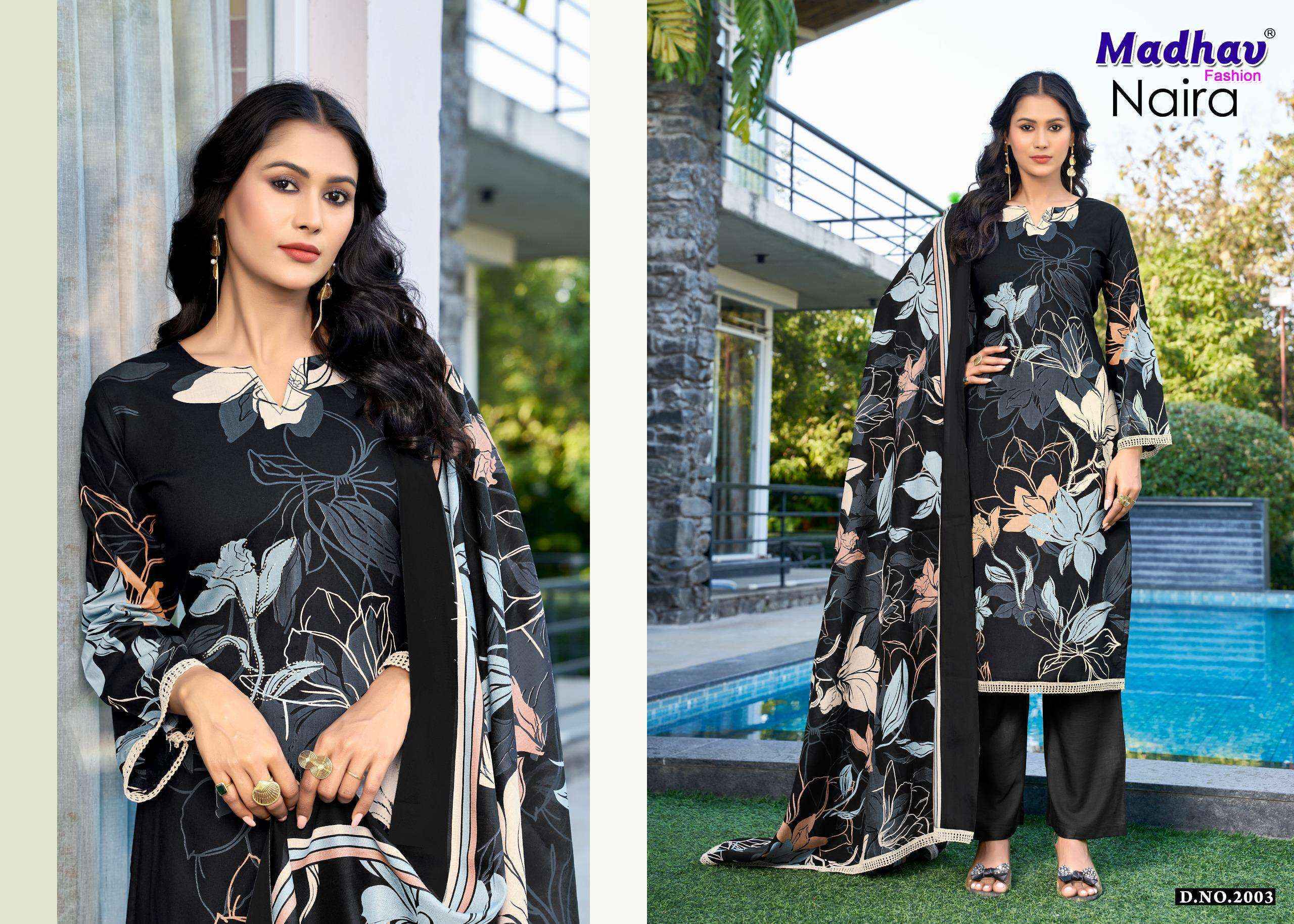 Madhav Fashion Naira Vol 2 Rayon Dress Material Collection ( 5 Pcs Catalog )