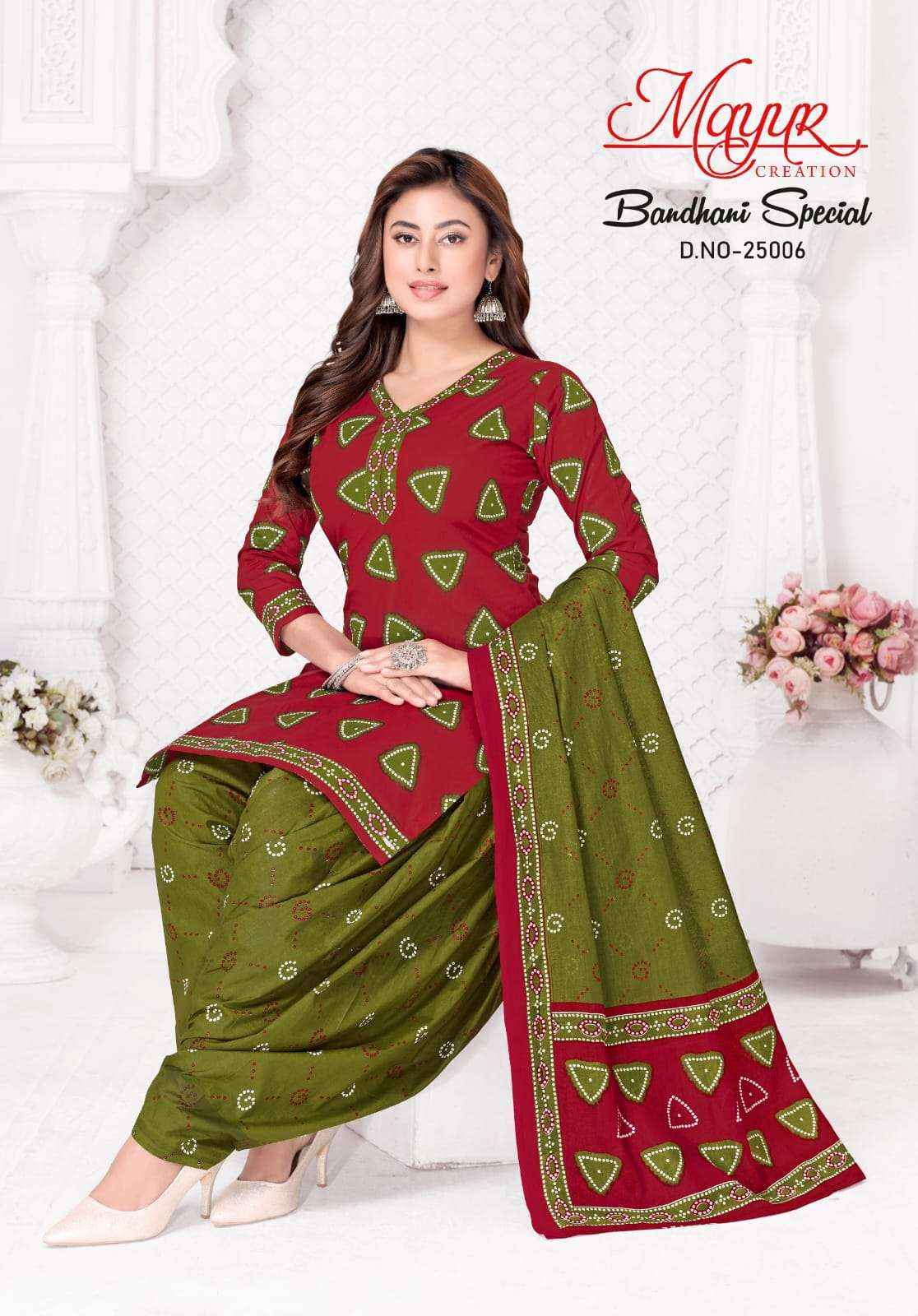 Mayur Bandhani Special Vol 25 Pure Cotton Bandhani Suit Collection ( 10 Pcs Catalog )
