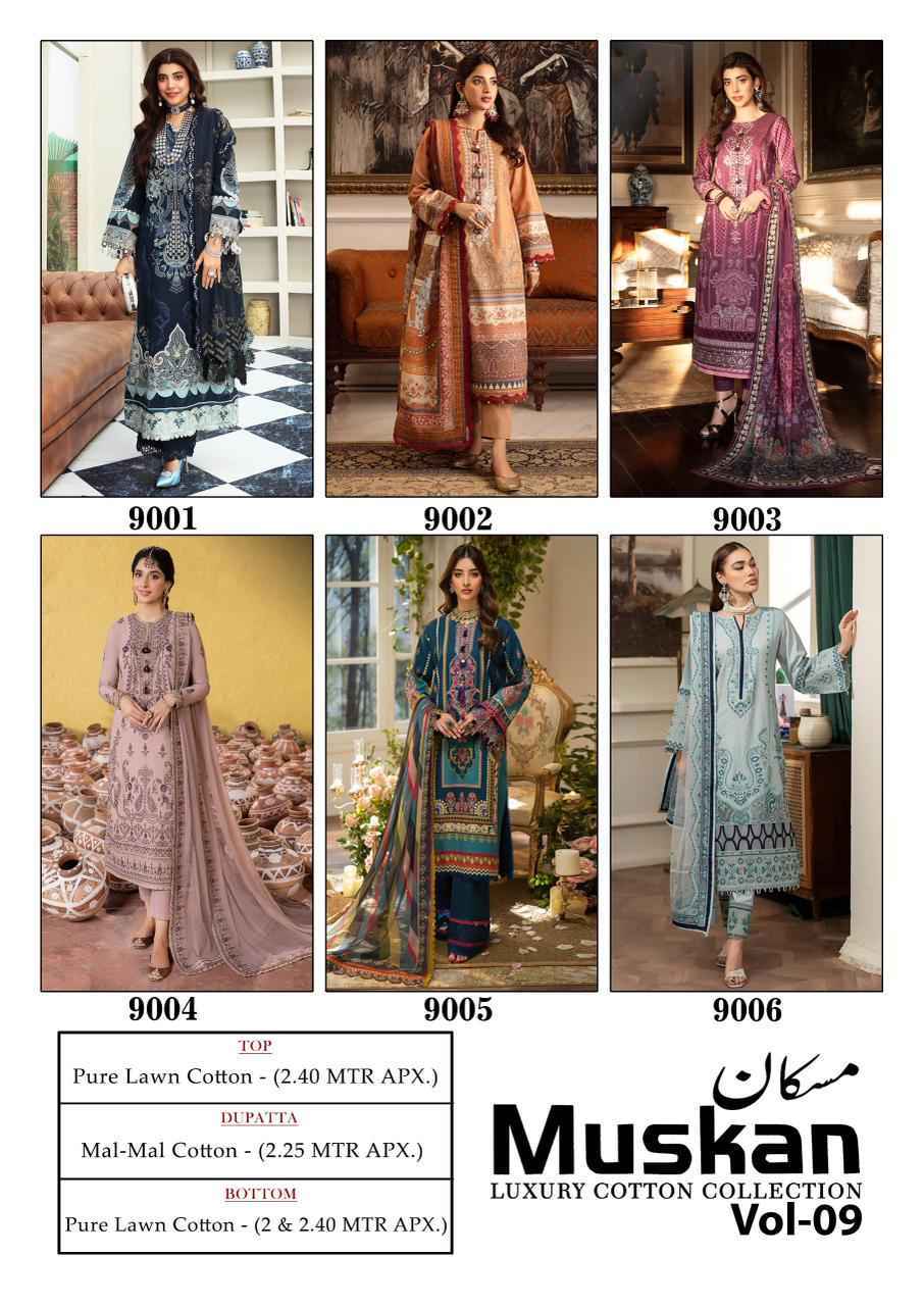 Mishri Creation Muskan Vol 9 Cotton Dress Material Wholesale Collection ( 6 Pcs Catalog )