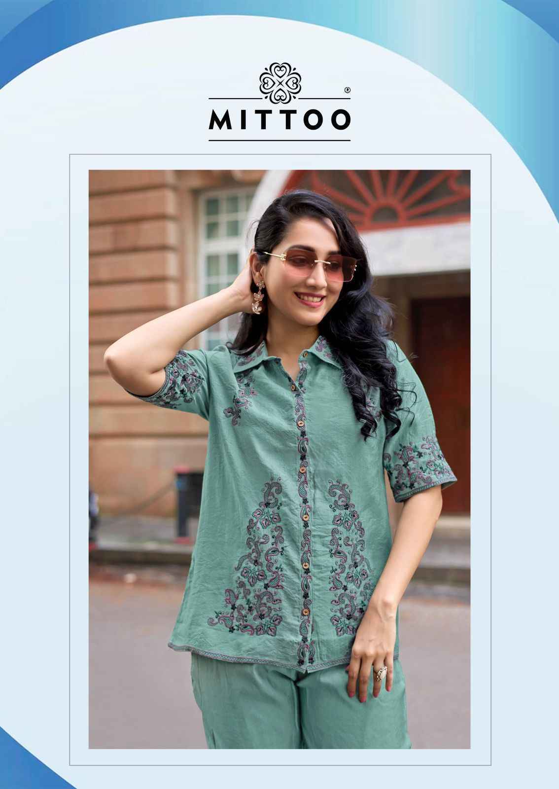 Mittoo Cool Line Viscose Weaving Co Ord Set Wholesale Price ( 5 pcs Catalogue )