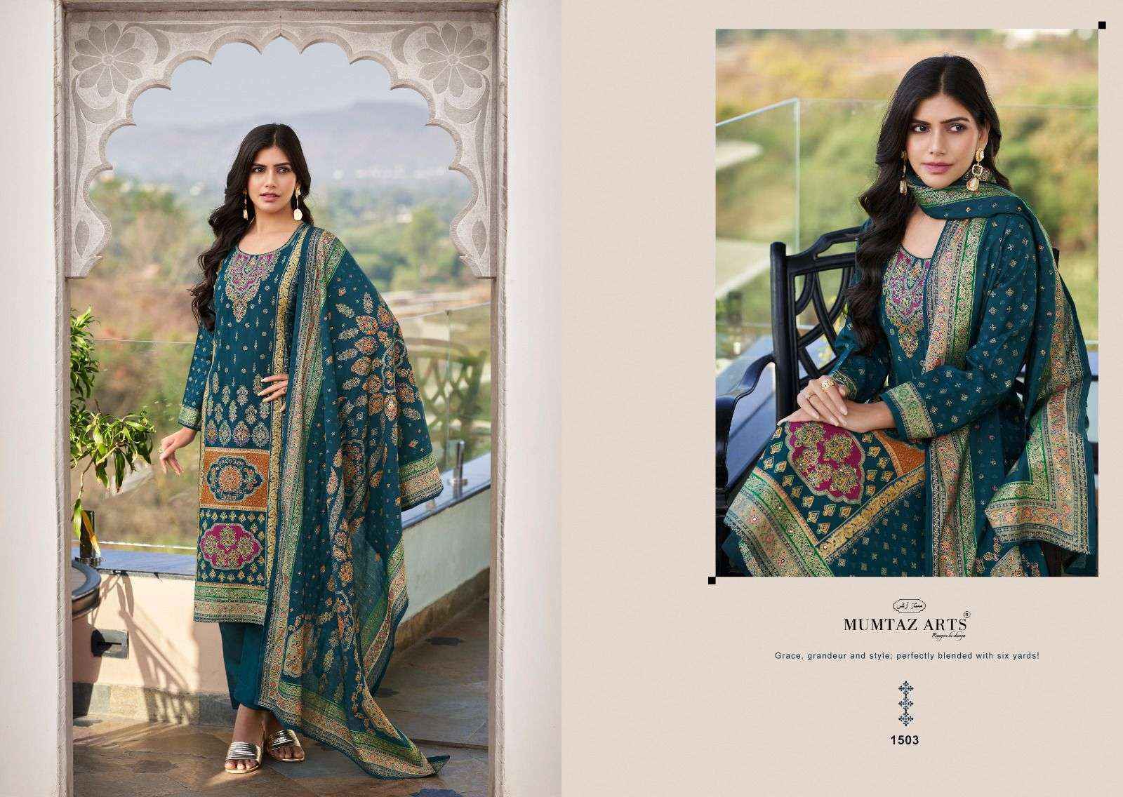 Mumtaz Arts Nasrin Viscose Muslin Dress Material Surat Textile Market ( 6 pcs Catalogue )