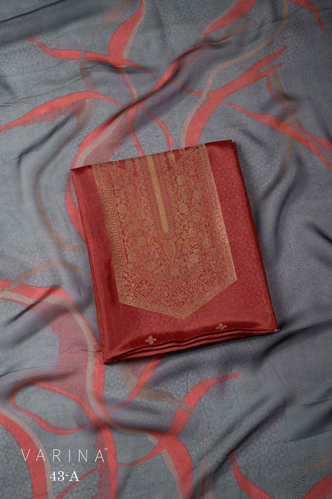 Omtex Varina D 43 Fancy Russian Silk Ladies Dress Material Collection ( 4 Pcs Catalog )