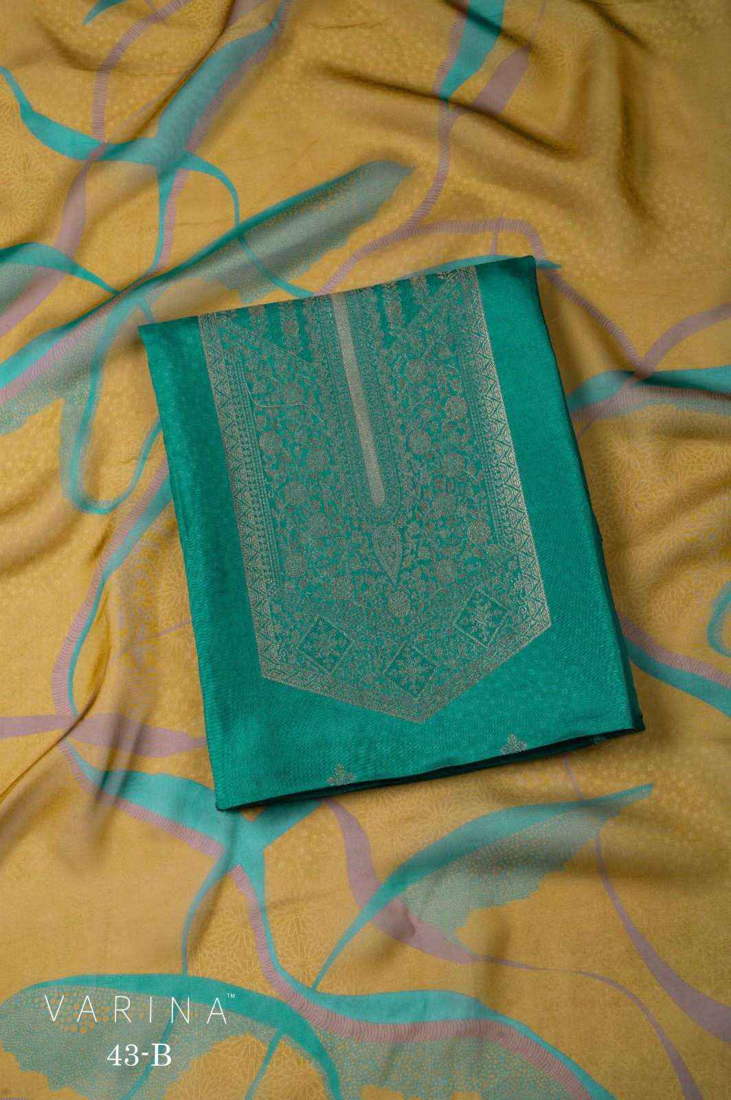 Omtex Varina D 43 Fancy Russian Silk Ladies Dress Material Collection ( 4 Pcs Catalog )