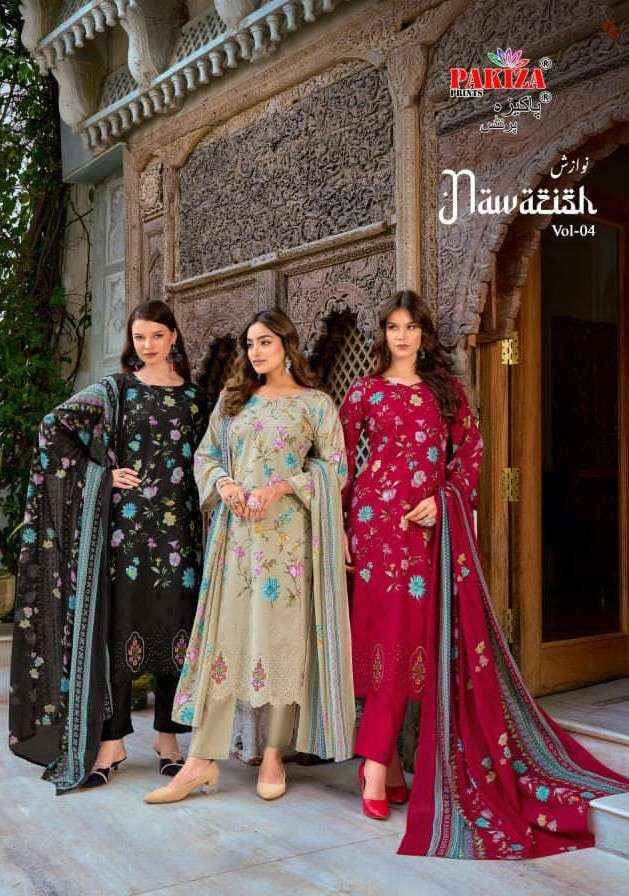 Pakiza Prints Nawazish Vol 4 Designer Cotton Dress Material Collection ( 4 Pcs Catalog )