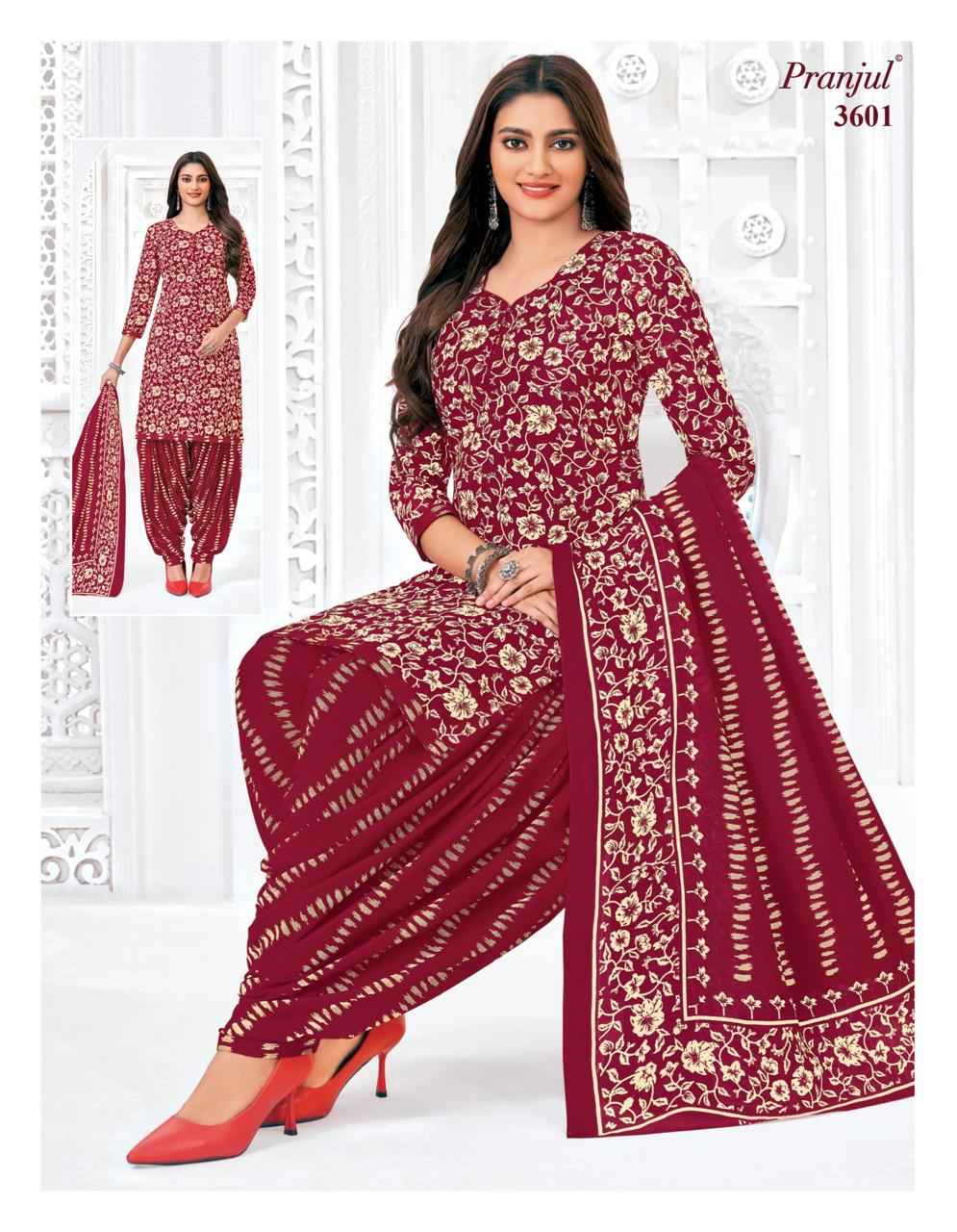 Pranjul Priyanshi Vol-36 Unstitched Dress Material At Wholesale Price ( 6 Pcs Set )