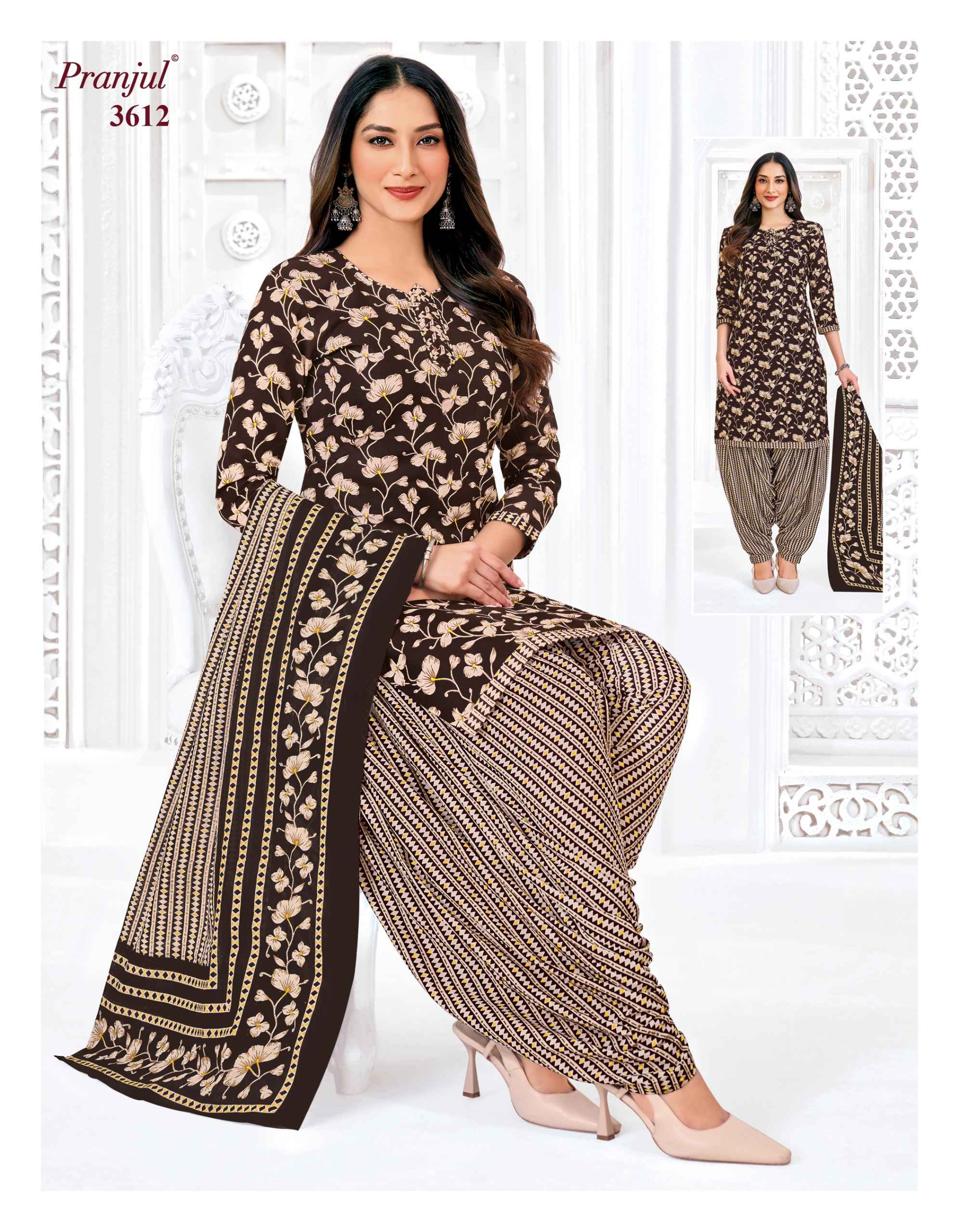 Pranjul Priyanshi Vol-36 Unstitched Dress Material At Wholesale Price ( 6 Pcs Set )