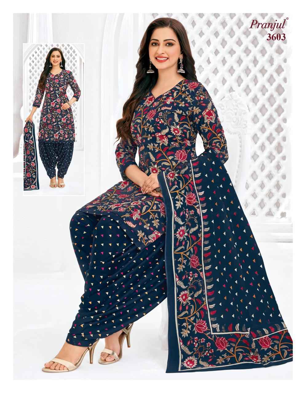 Pranjul Priyanshi Vol-36 Unstitched Dress Material At Wholesale Price ( 6 Pcs Set )