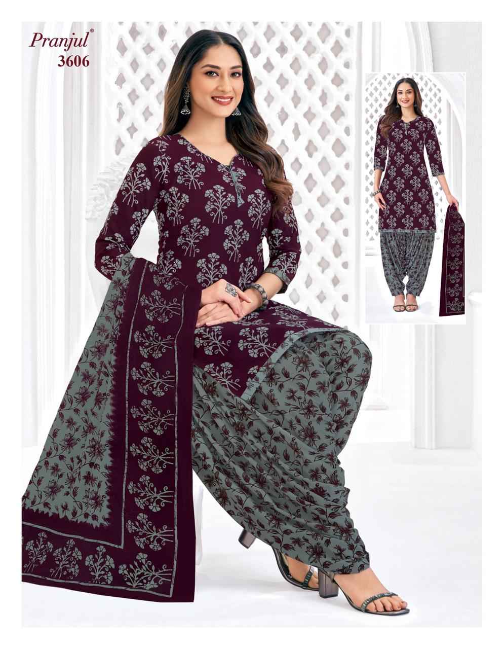 Pranjul Priyanshi Vol-36 Unstitched Dress Material At Wholesale Price ( 6 Pcs Set )
