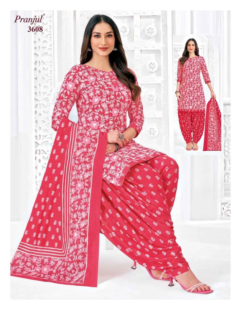 Pranjul Priyanshi Vol-36 Unstitched Dress Material At Wholesale Price ( 6 Pcs Set )