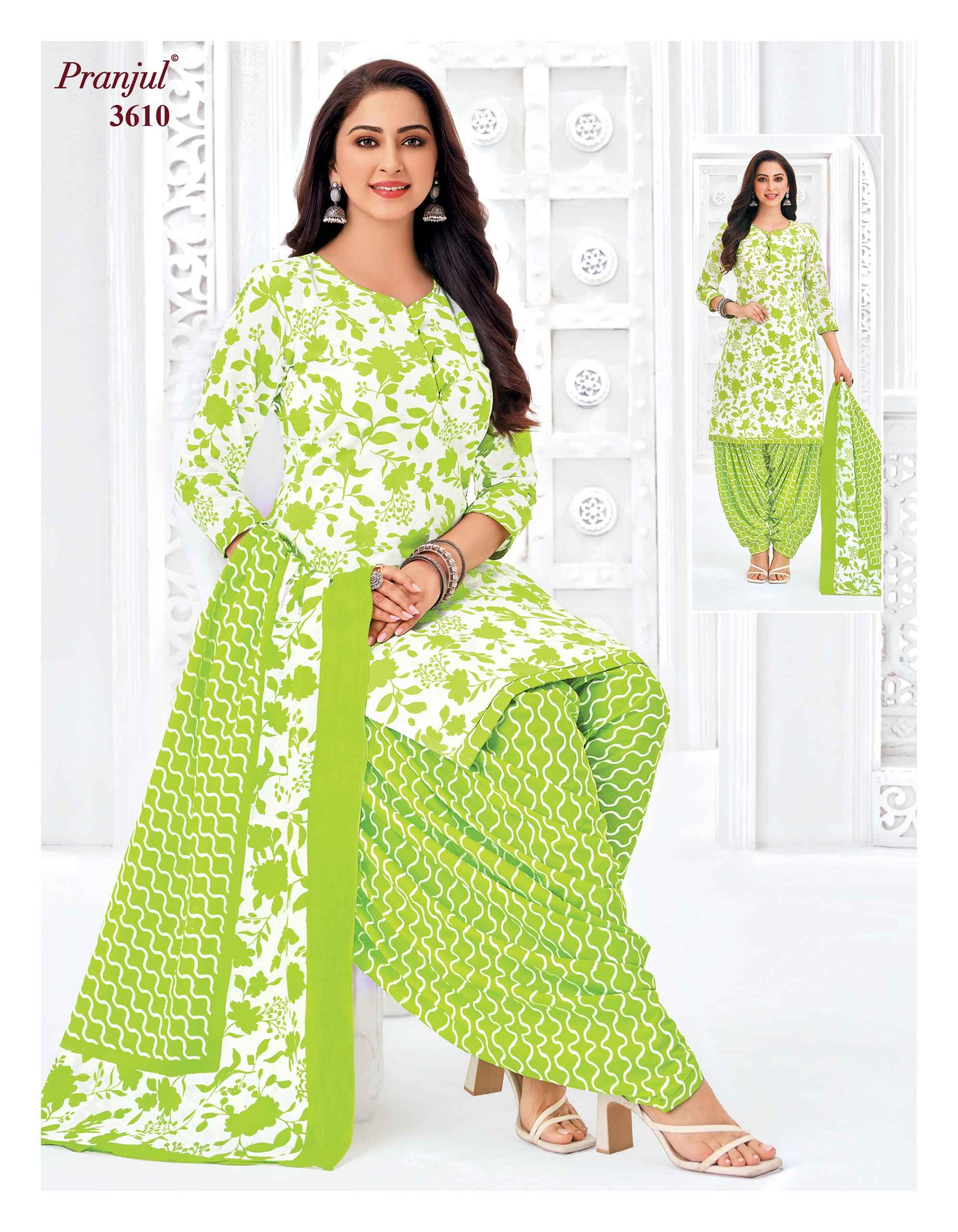 Pranjul Priyanshi Vol-36 Unstitched Dress Material At Wholesale Price ( 6 Pcs Set )