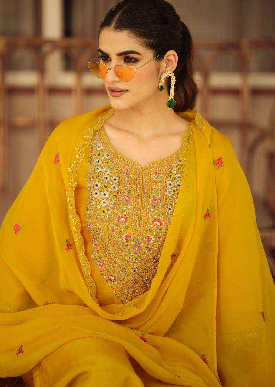 Prm India Moh Pure Russian Silk Readymade Designer Suit Collection ( 6 Pcs Catalog )