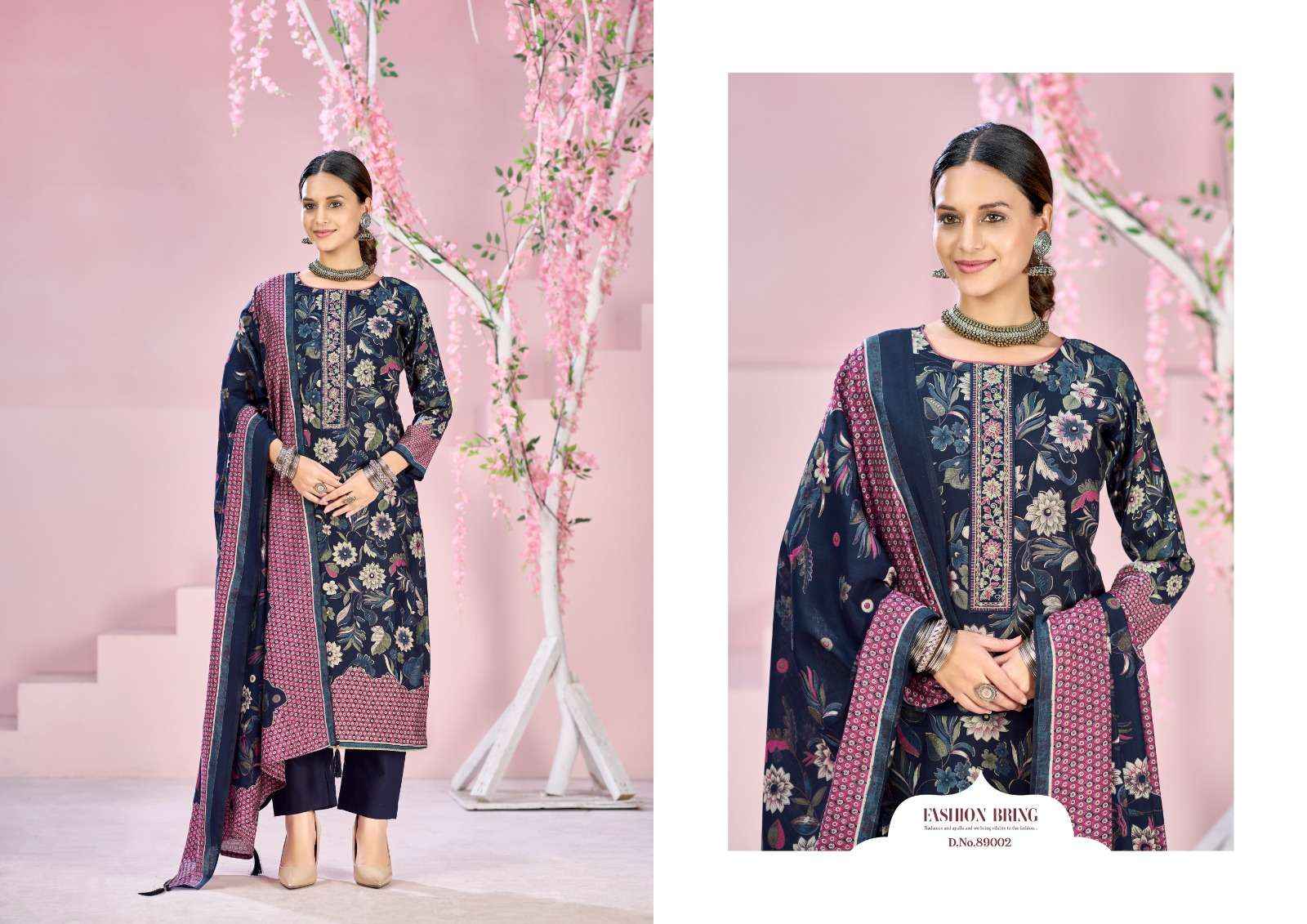 Radhika Azara Beauty Silk Vol 8 Designer Printed Fancy Muslin Dress Collection ( 4 Pcs Catalog )
