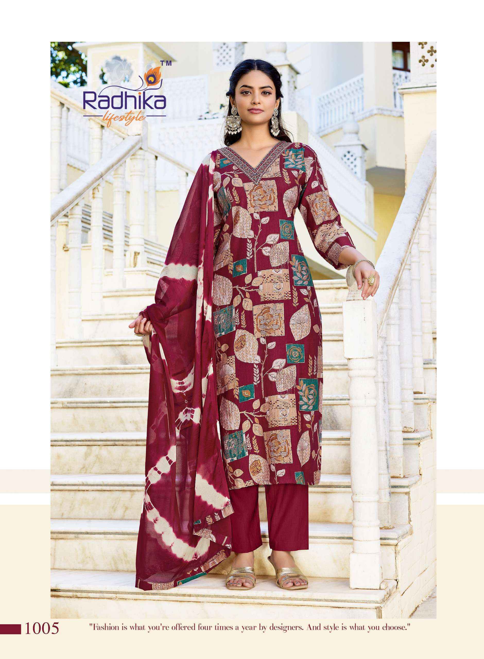 Radhika Lifestyle Shuag Vol 1 Fancy Kurti Combo Set Collection ( 8 Pcs Catalog )