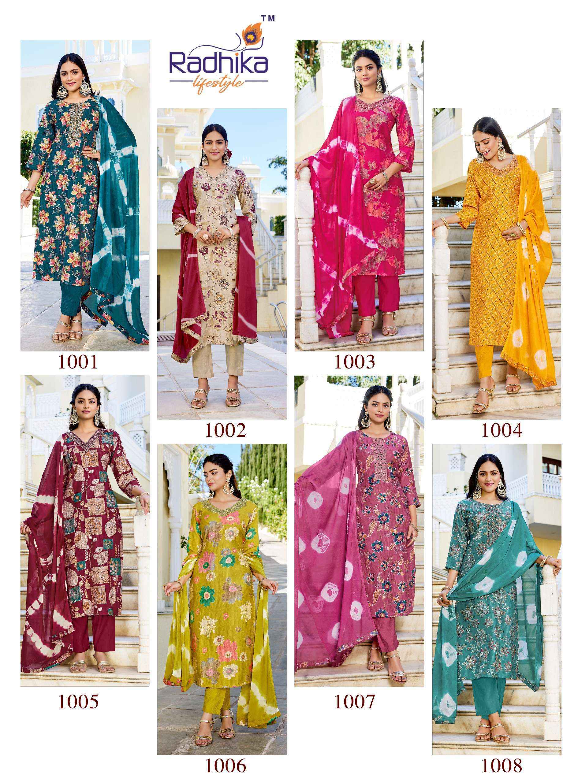 Radhika Lifestyle Shuag Vol 1 Fancy Kurti Combo Set Collection ( 8 Pcs Catalog )