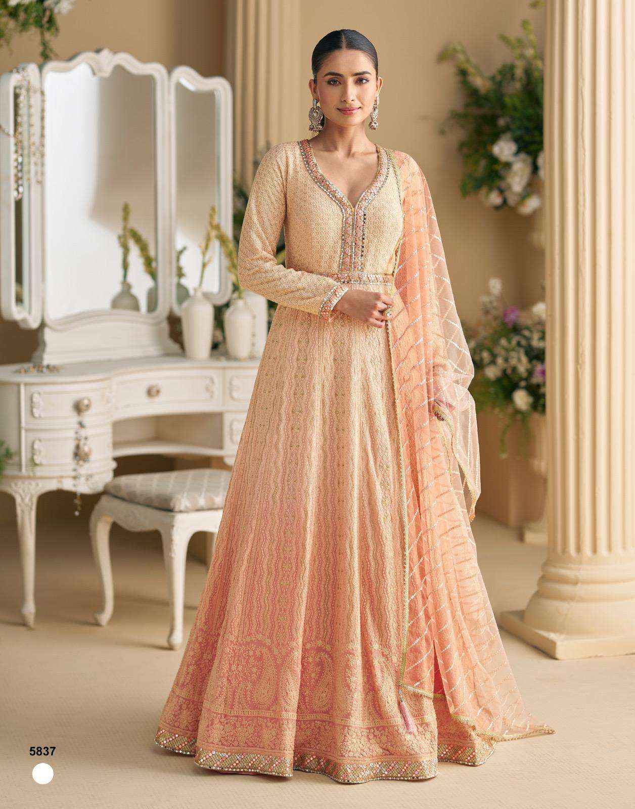 Sayuri Dawat 5834 To 5837 Latest Dsigner Indo Western Dress Collection ( 4 Pcs Catalog )