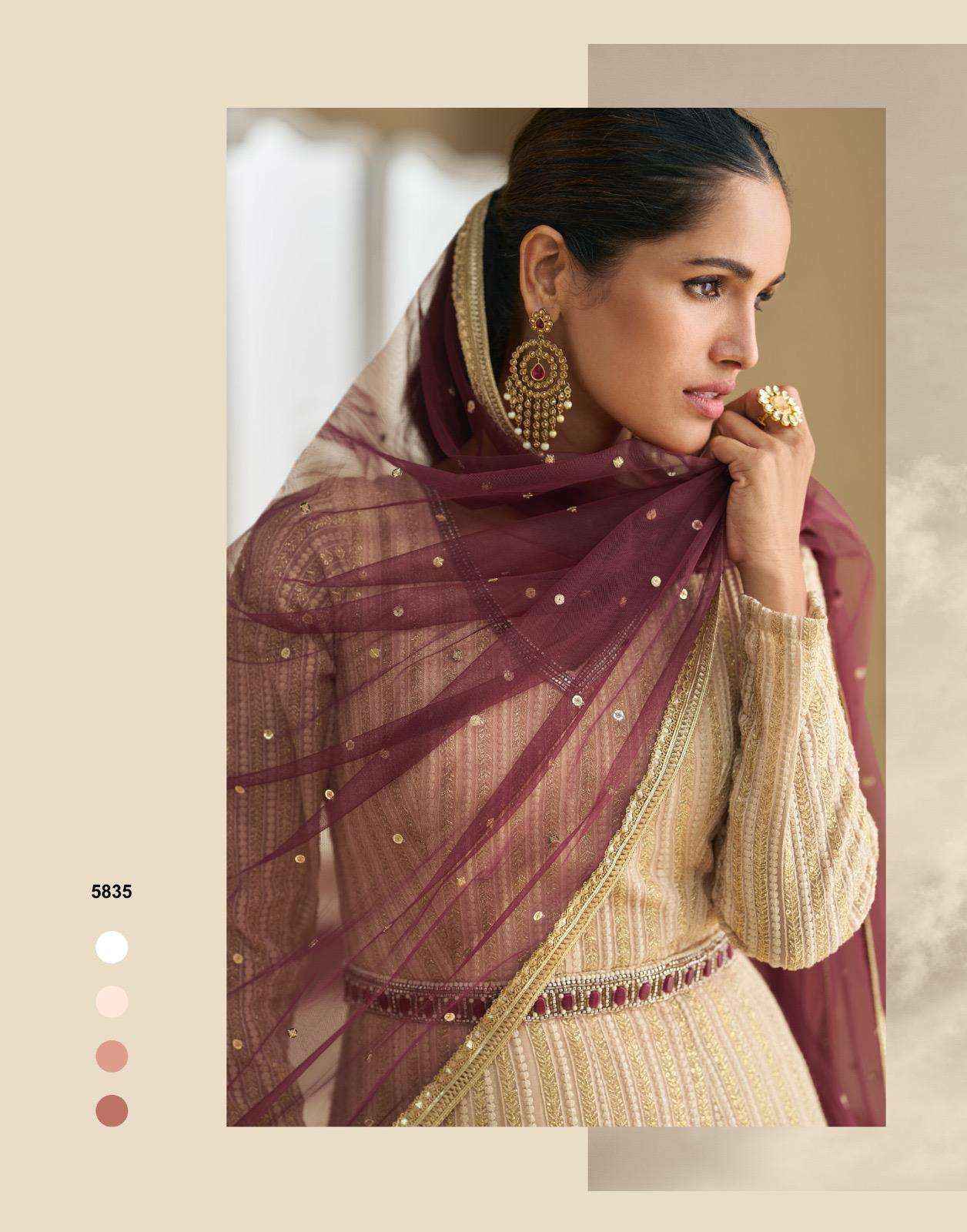 Sayuri Dawat 5834 To 5837 Latest Dsigner Indo Western Dress Collection ( 4 Pcs Catalog )