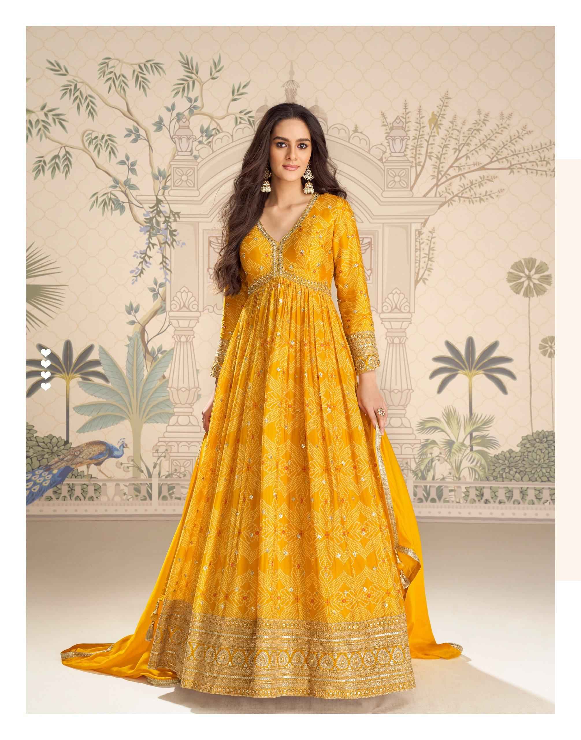 Sayuri Designer Bandhan Readymade Gown With Dupatta Chinon Silk Dress Collection ( 3 Pcs Catalog )