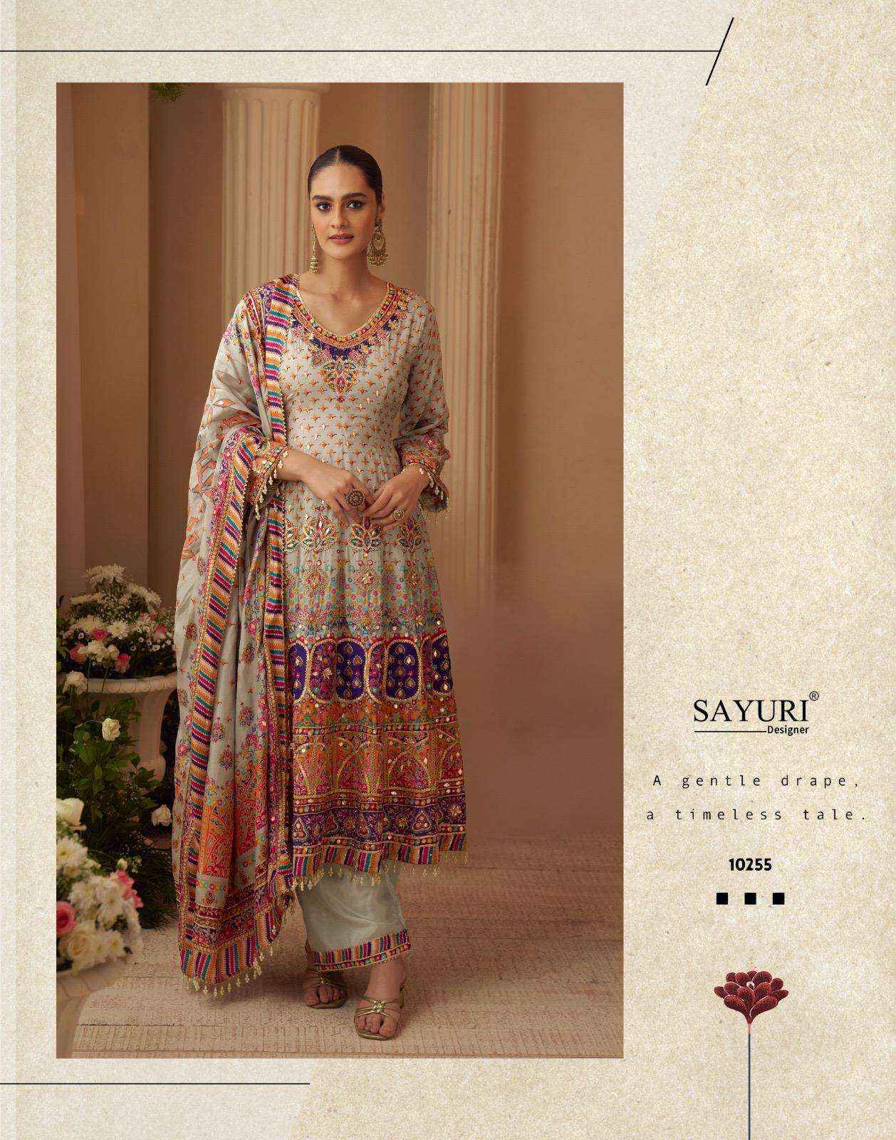 Sayuri Designer Sarthi Readymade Crepe Silk Dress Collection ( 3 Pcs Catalog )