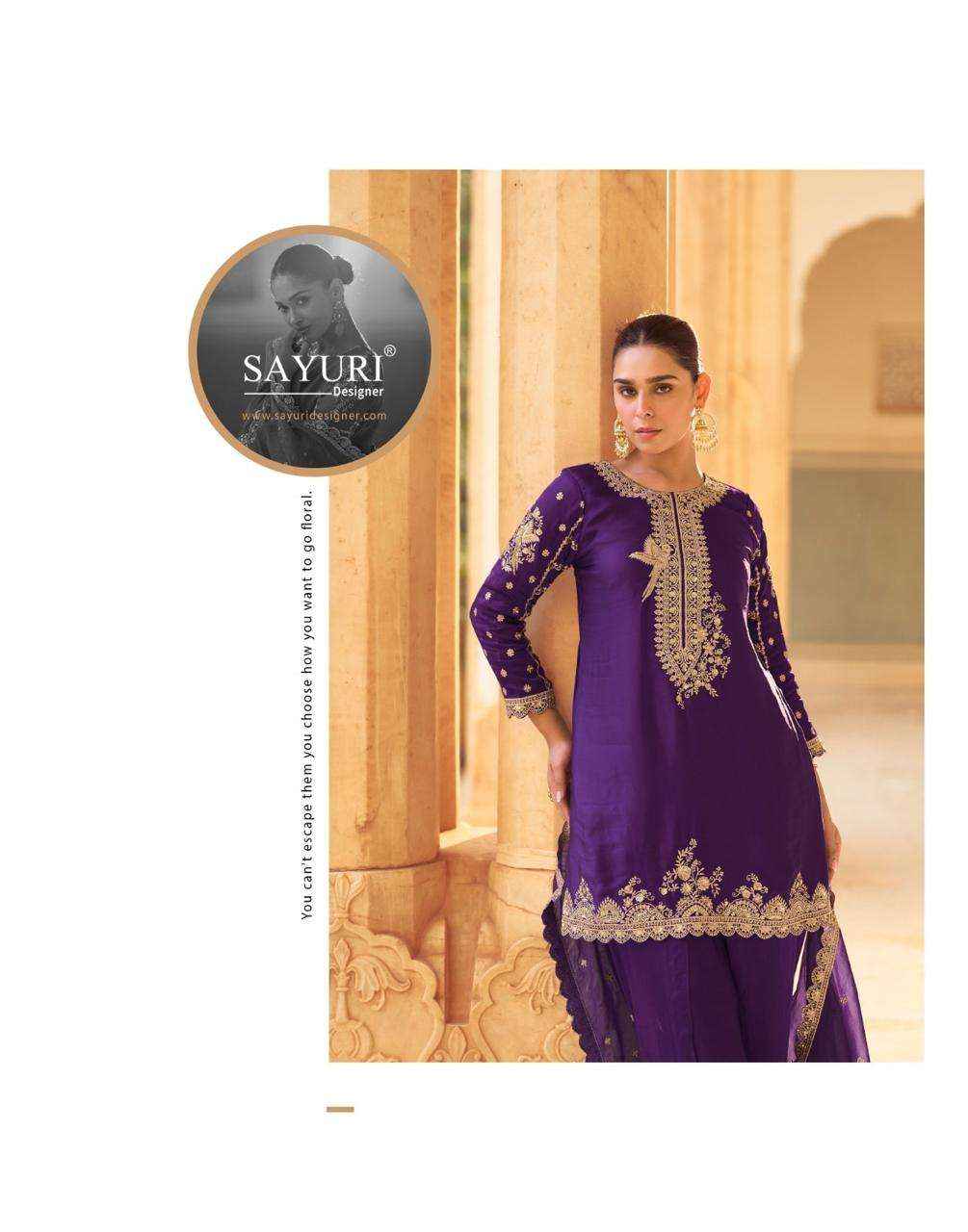 Sayuri Siya 5757 To 5759 Designer Doti Suit Latest Collection ( 3 Pcs Catalog )