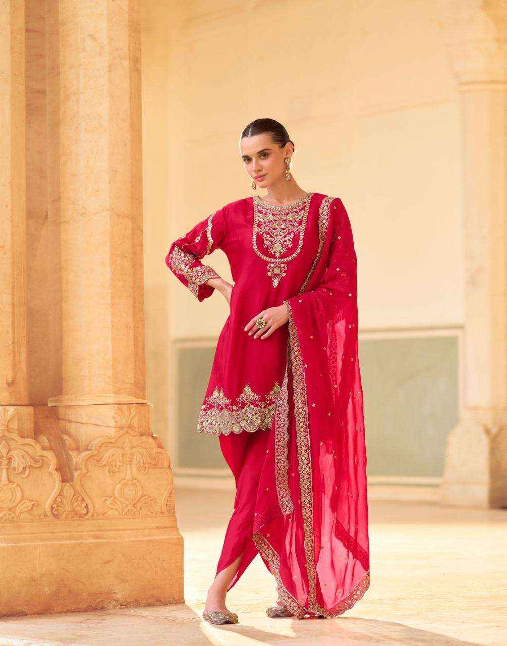 Sayuri Siya 5757 To 5759 Designer Doti Suit Latest Collection ( 3 Pcs Catalog )