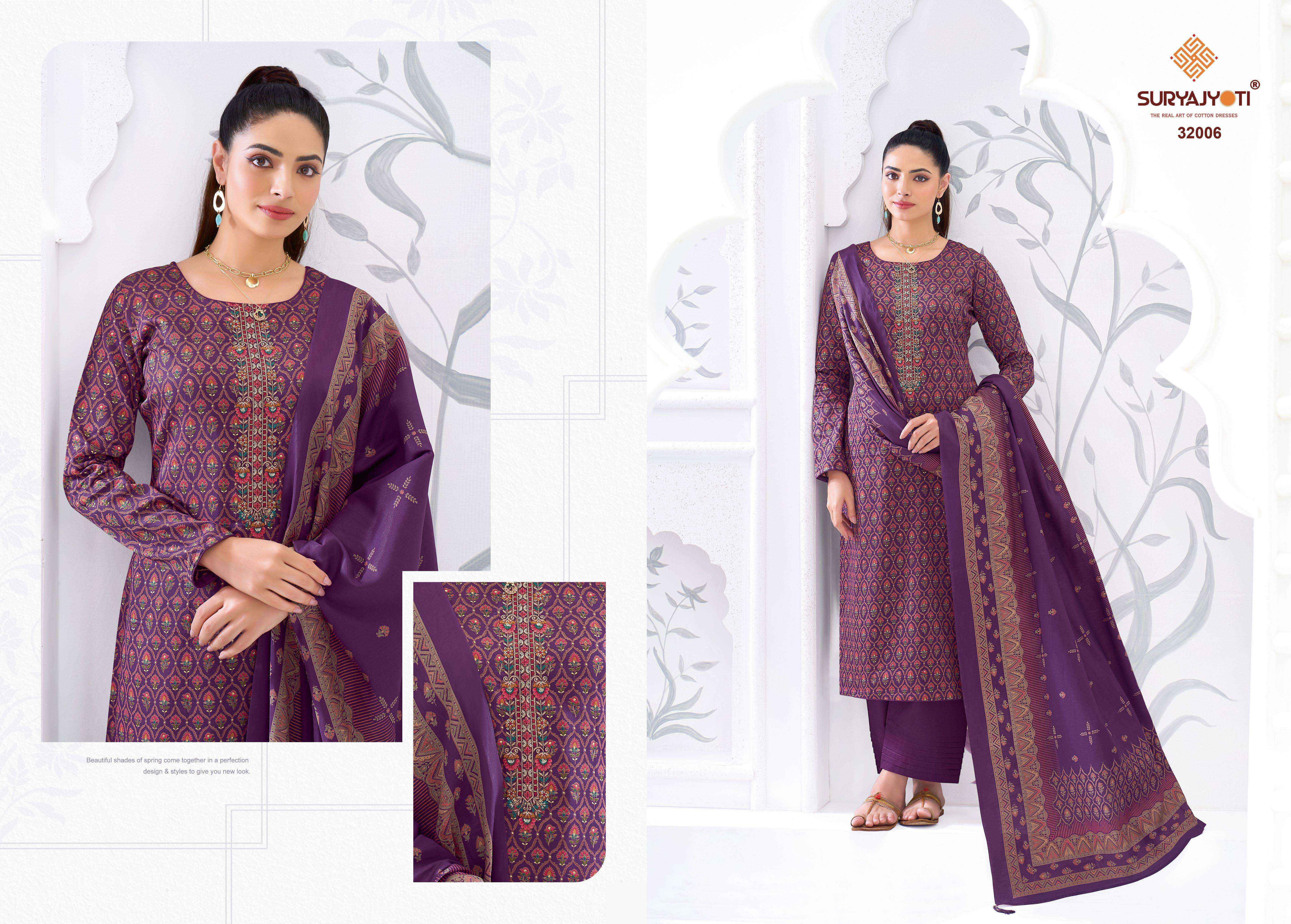 Suryajyoti Kalki Vol 32 Jam Satin Dress Material Wholesale Price ( 8 Pcs Catalouge )