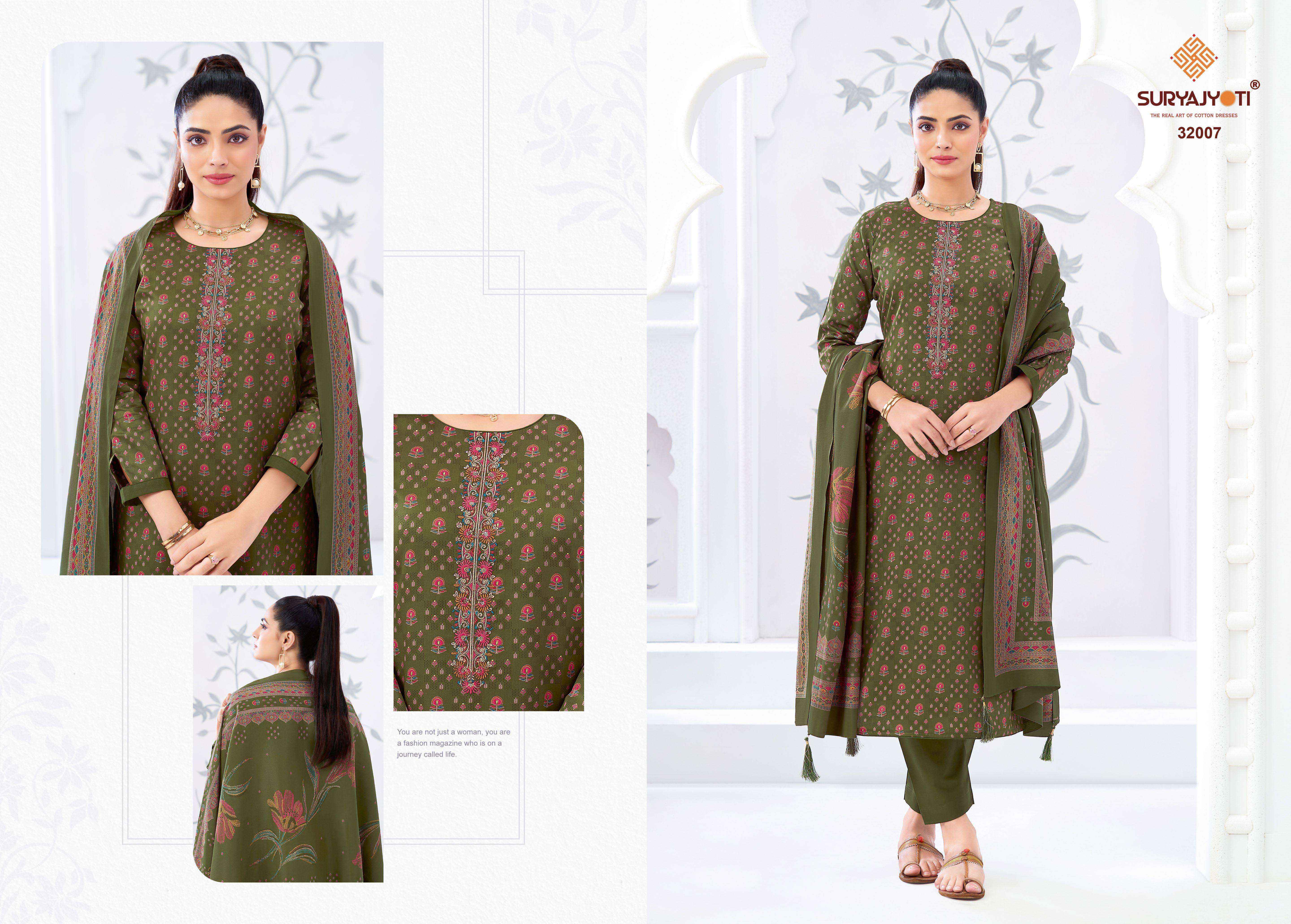 Suryajyoti Kalki Vol 32 Jam Satin Dress Material Wholesale Price ( 8 Pcs Catalouge )