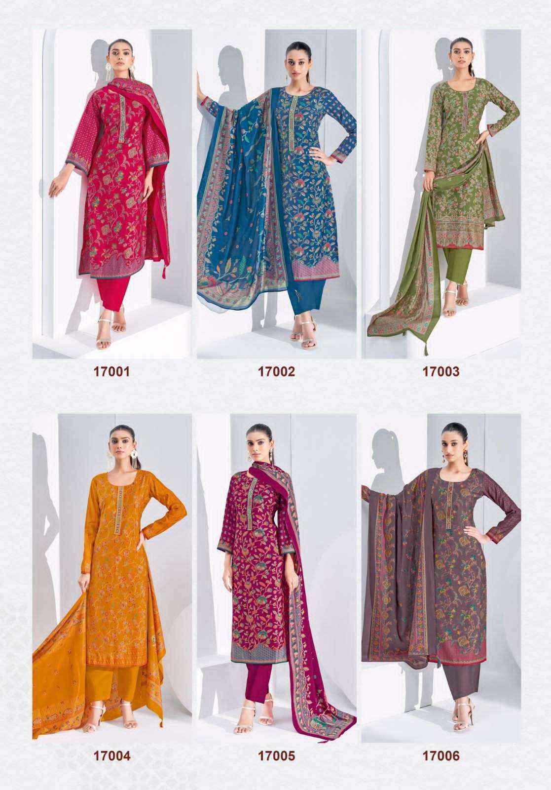 Suryajyoti Pushpa Vol 17 Modal Dress Material Collection ( 6 Pcs Catalog )
