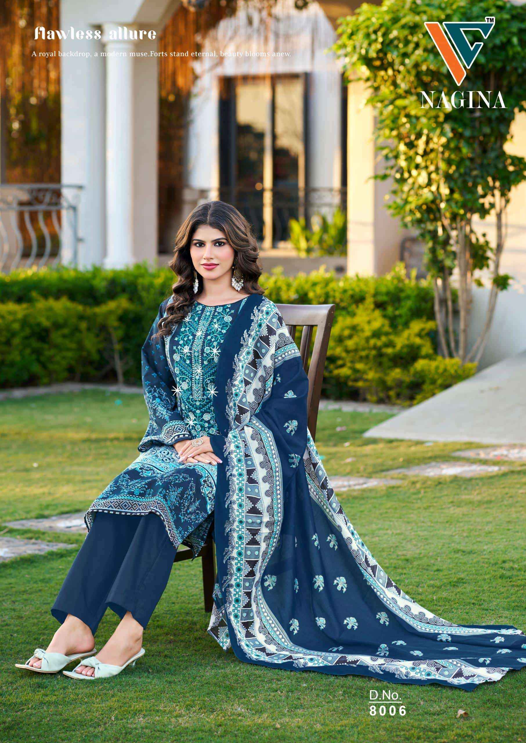 Vandana Fashion Nagina 8 Fancy Cotton Dress Material Collection ( 8 Pcs Catalog )