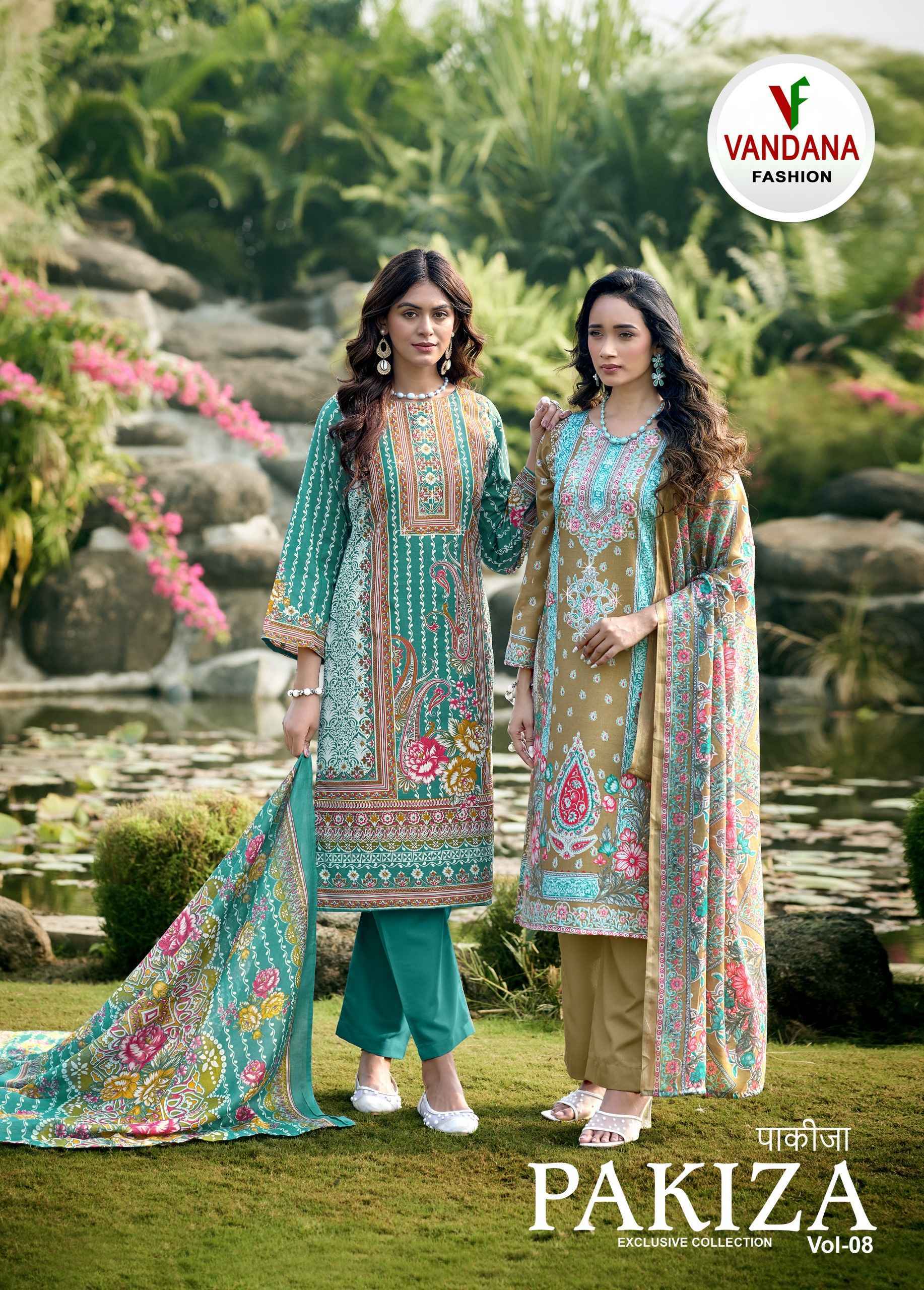 Vandana Fashion Pakiza Vol 8 Soft Cotton Dress Material Collection ( 8 Pcs Catalog )