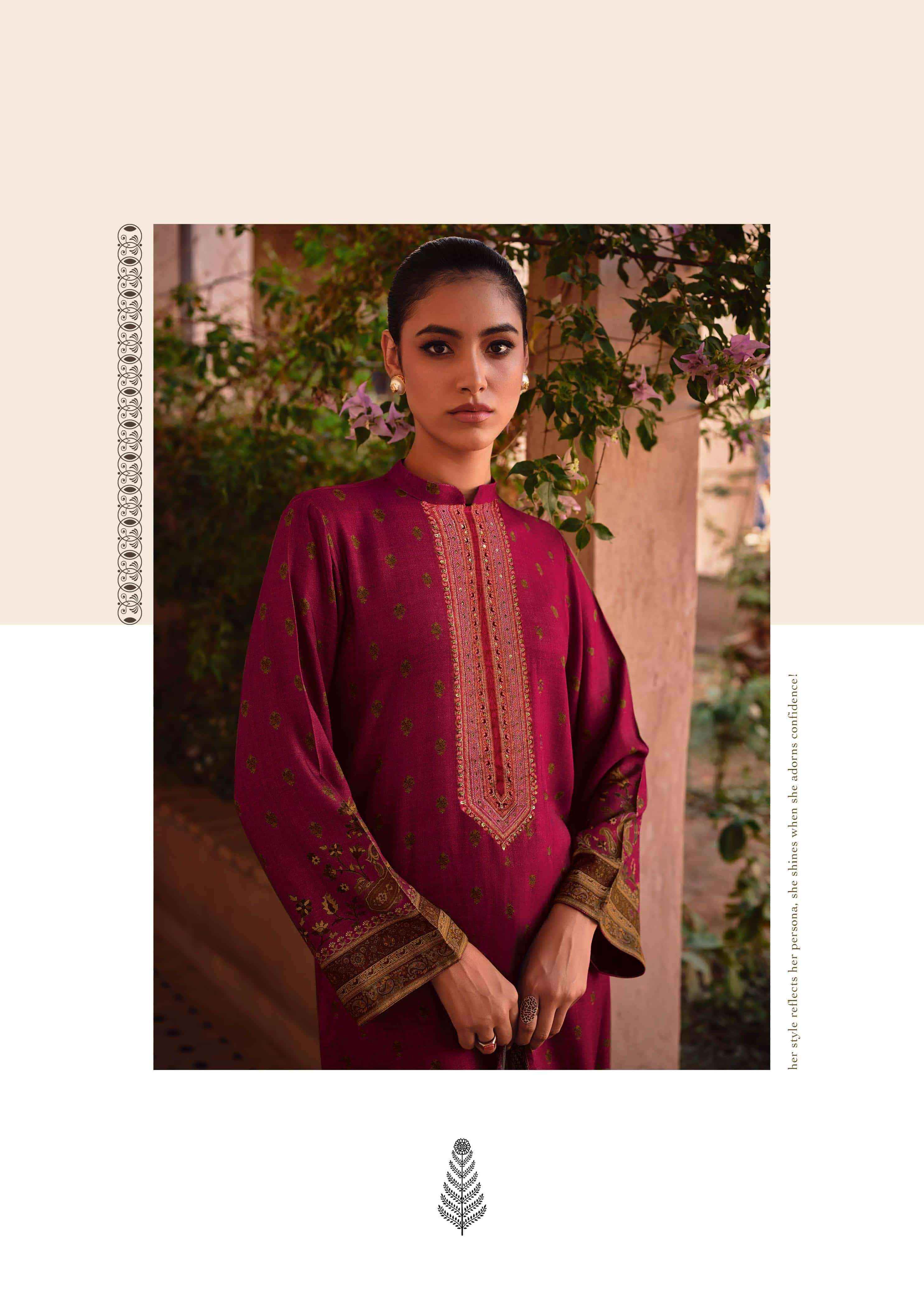 Varsha Ella Fancy Digital Printed Muslin Dress Material Wholesale Collection ( 6 Pcs Catalog )