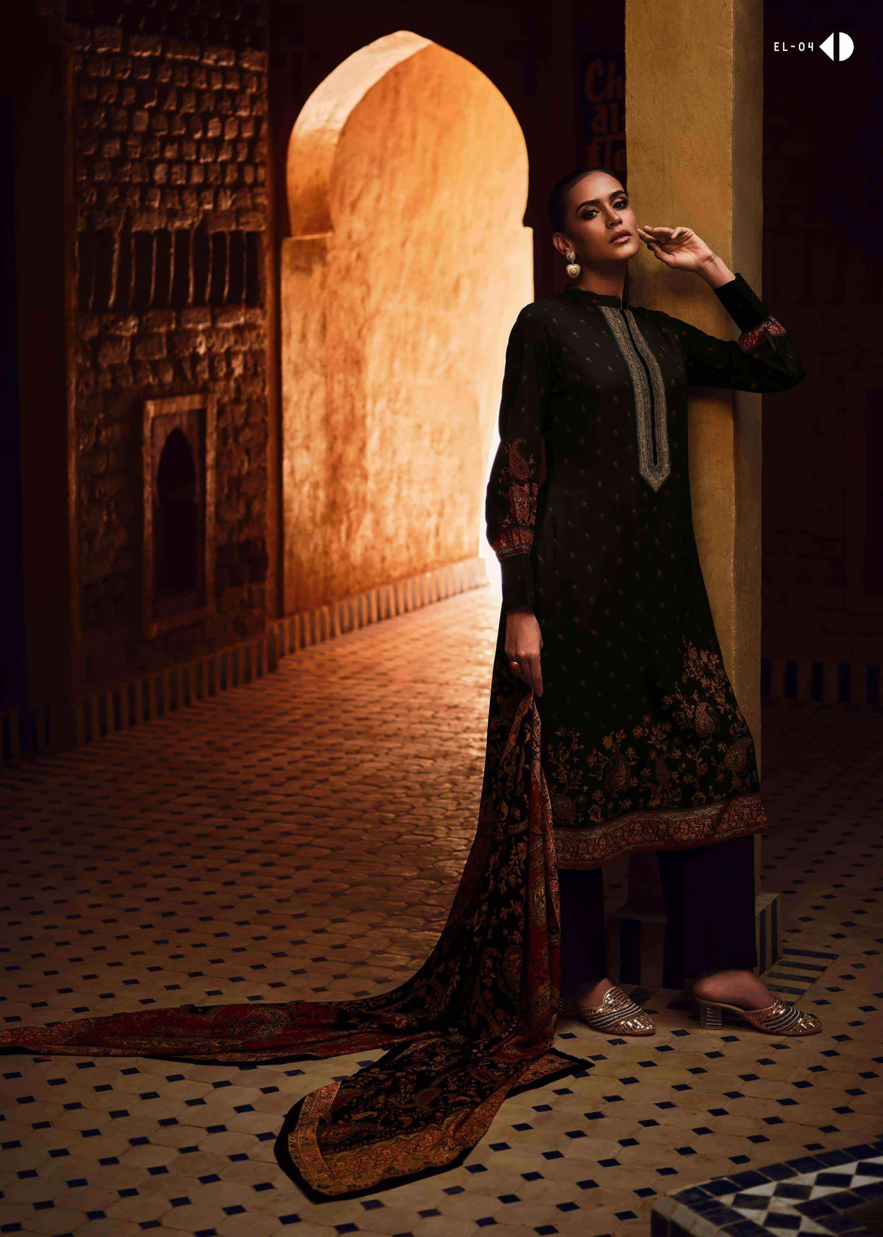 Varsha Ella Fancy Digital Printed Muslin Dress Material Wholesale Collection ( 6 Pcs Catalog )