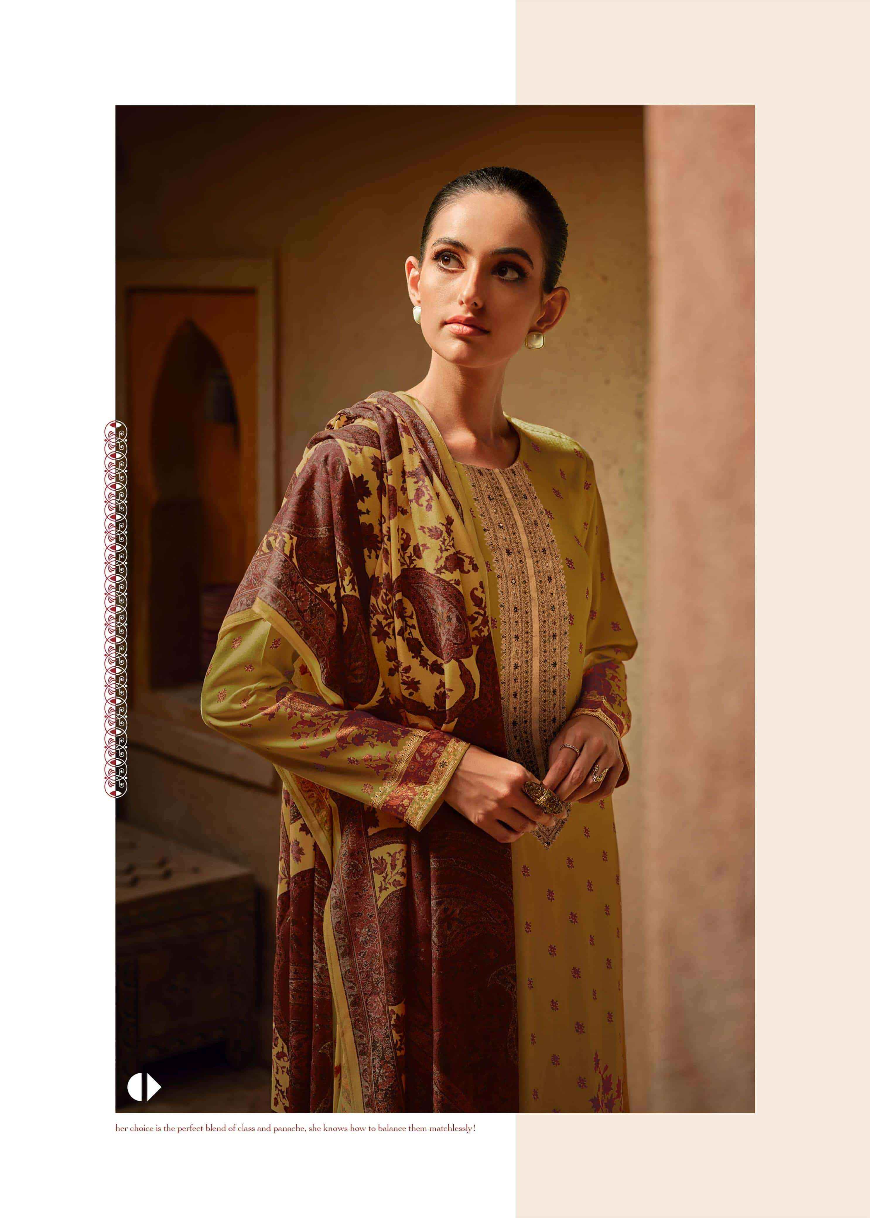 Varsha Ella Fancy Digital Printed Muslin Dress Material Wholesale Collection ( 6 Pcs Catalog )